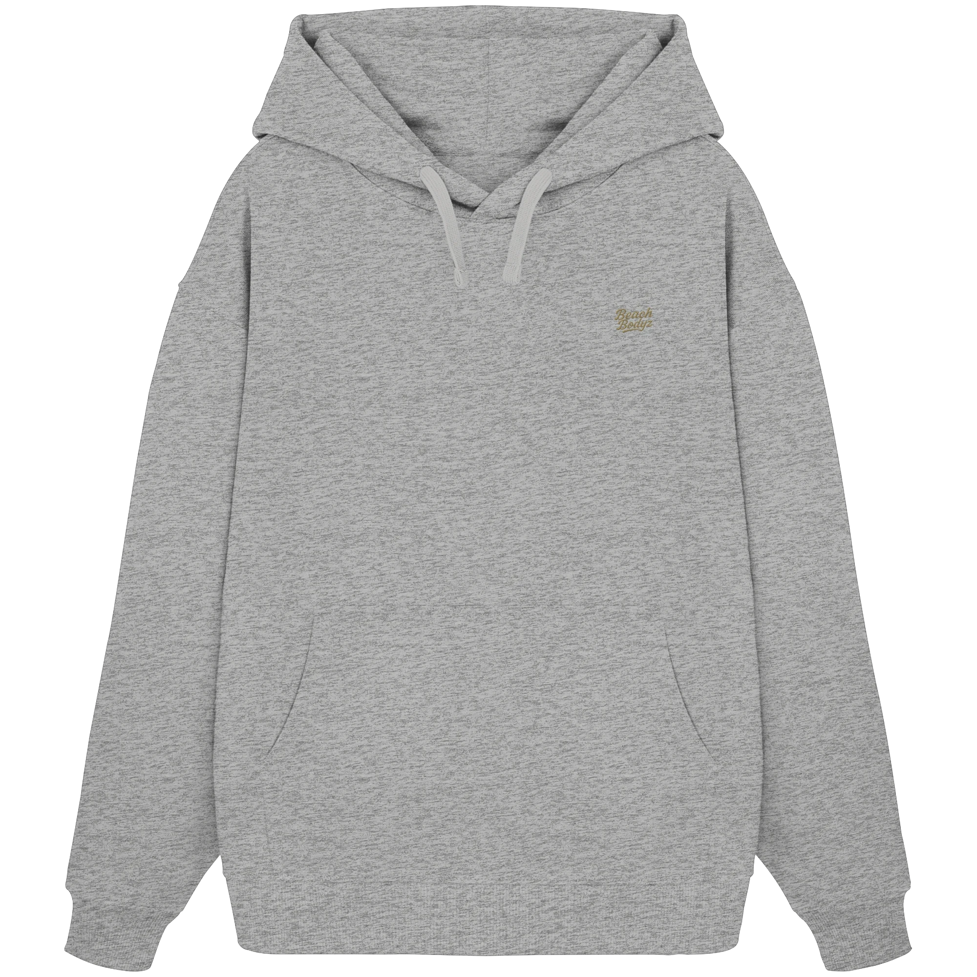 Authentic - Oversize Hoodie (Stick) | BeachBodyz® - Heather Grey Front