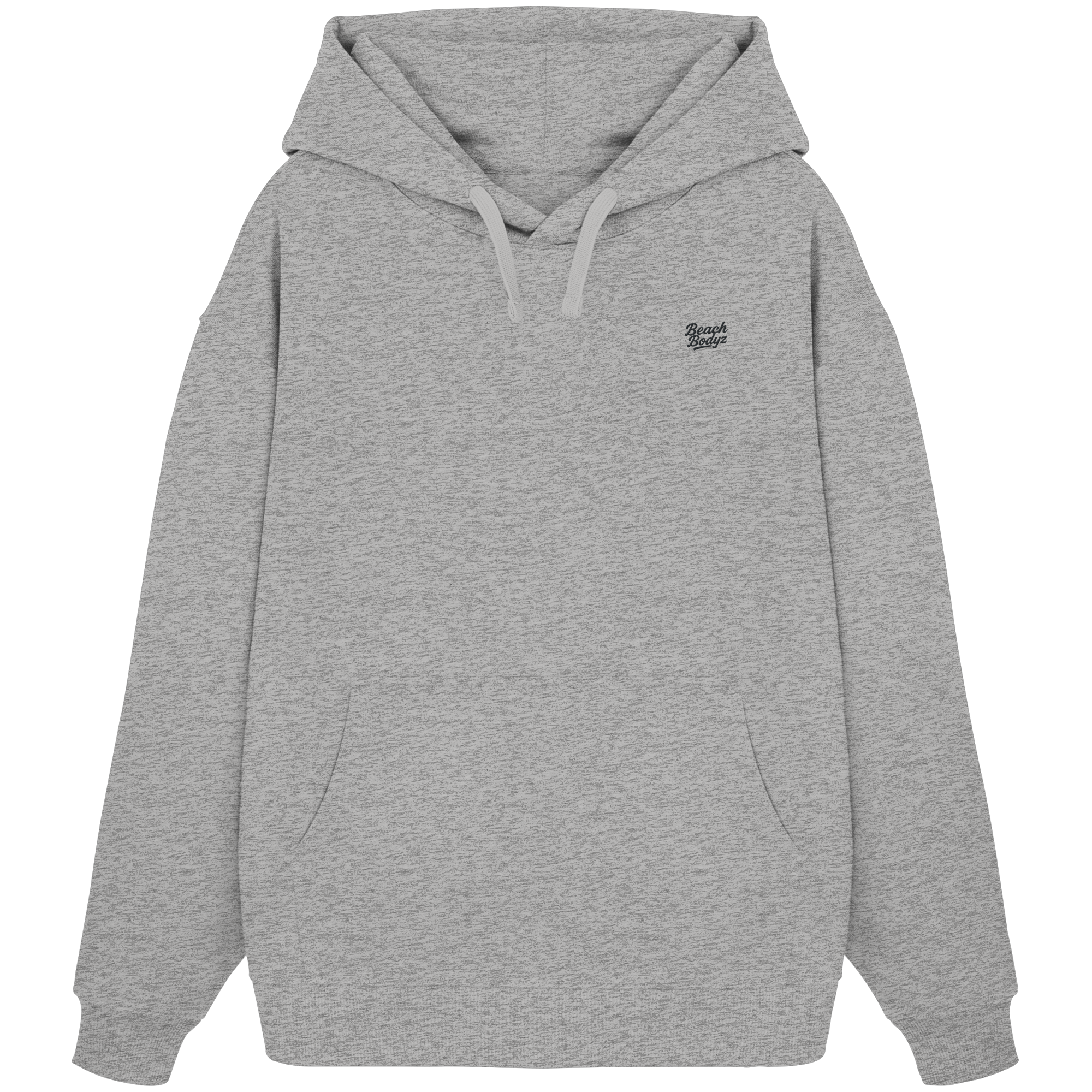 Form - Oversize Hoodie (Stick) - Gemütlich & Stylisch | BeachBodyz® - Heather Grey Front