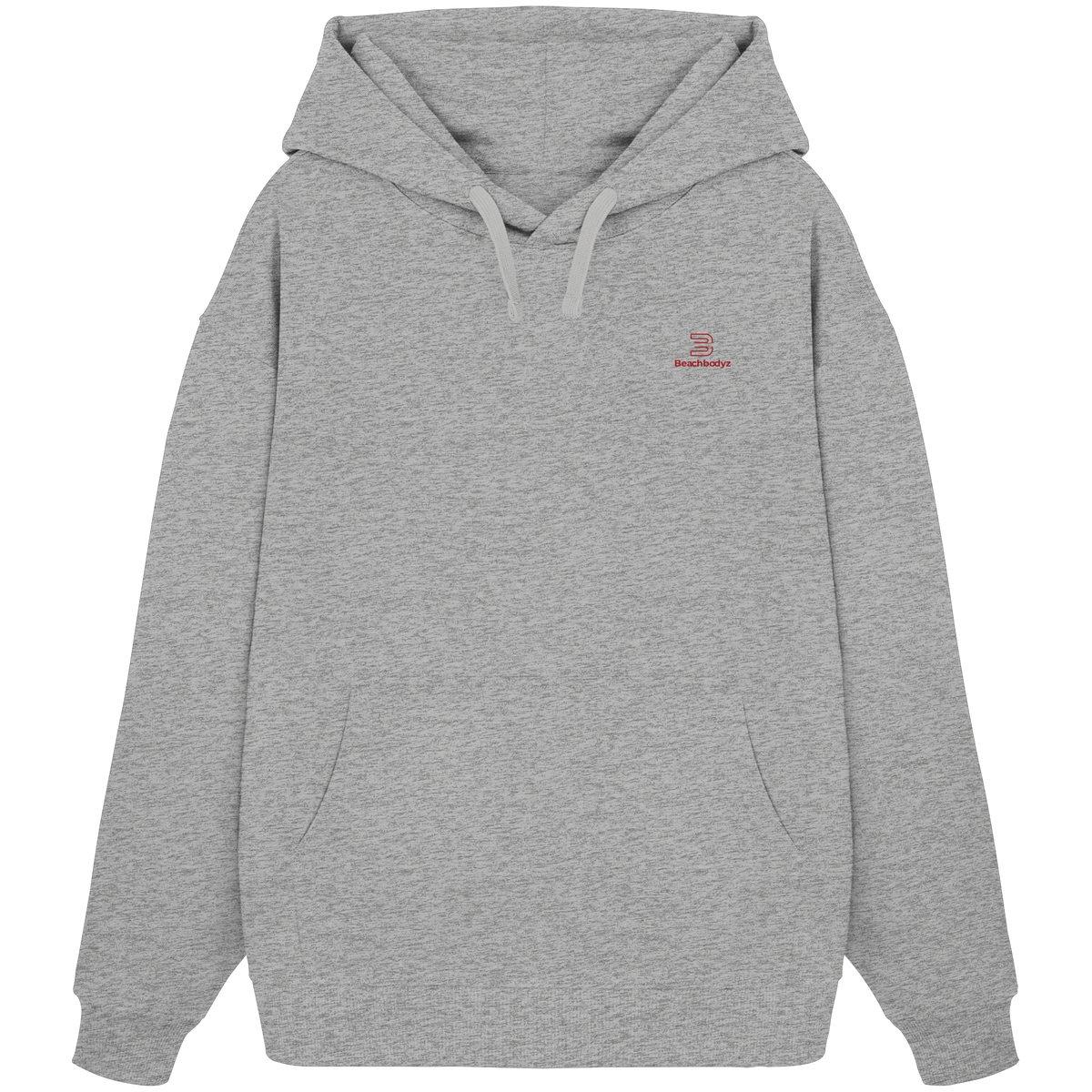 Essential - Oversize Hoodie (Stick) | BeachBodyz® - Heather Grey Front