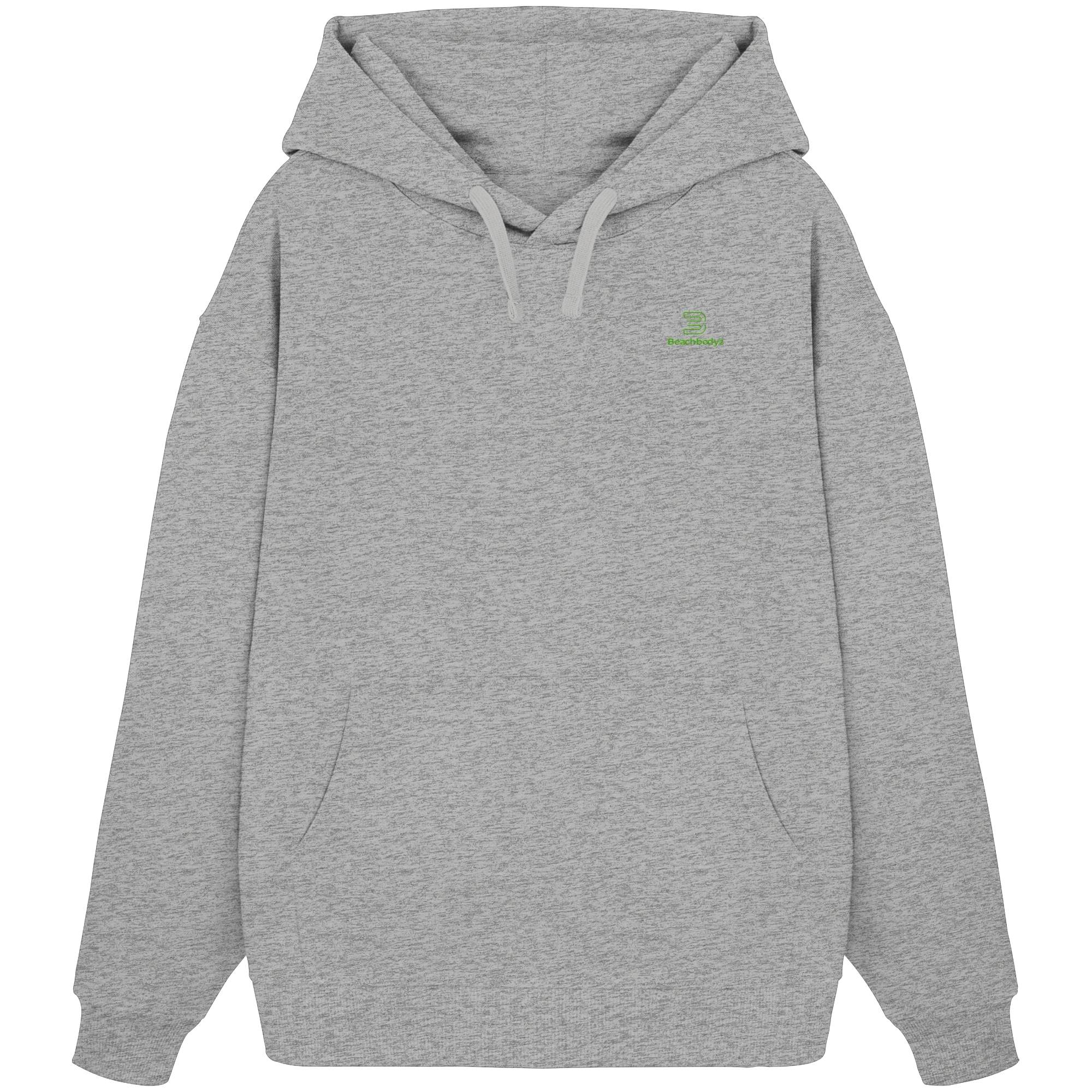Core - Oversize Hoodie (Stick) | BeachBodyz® - Heather Grey Front