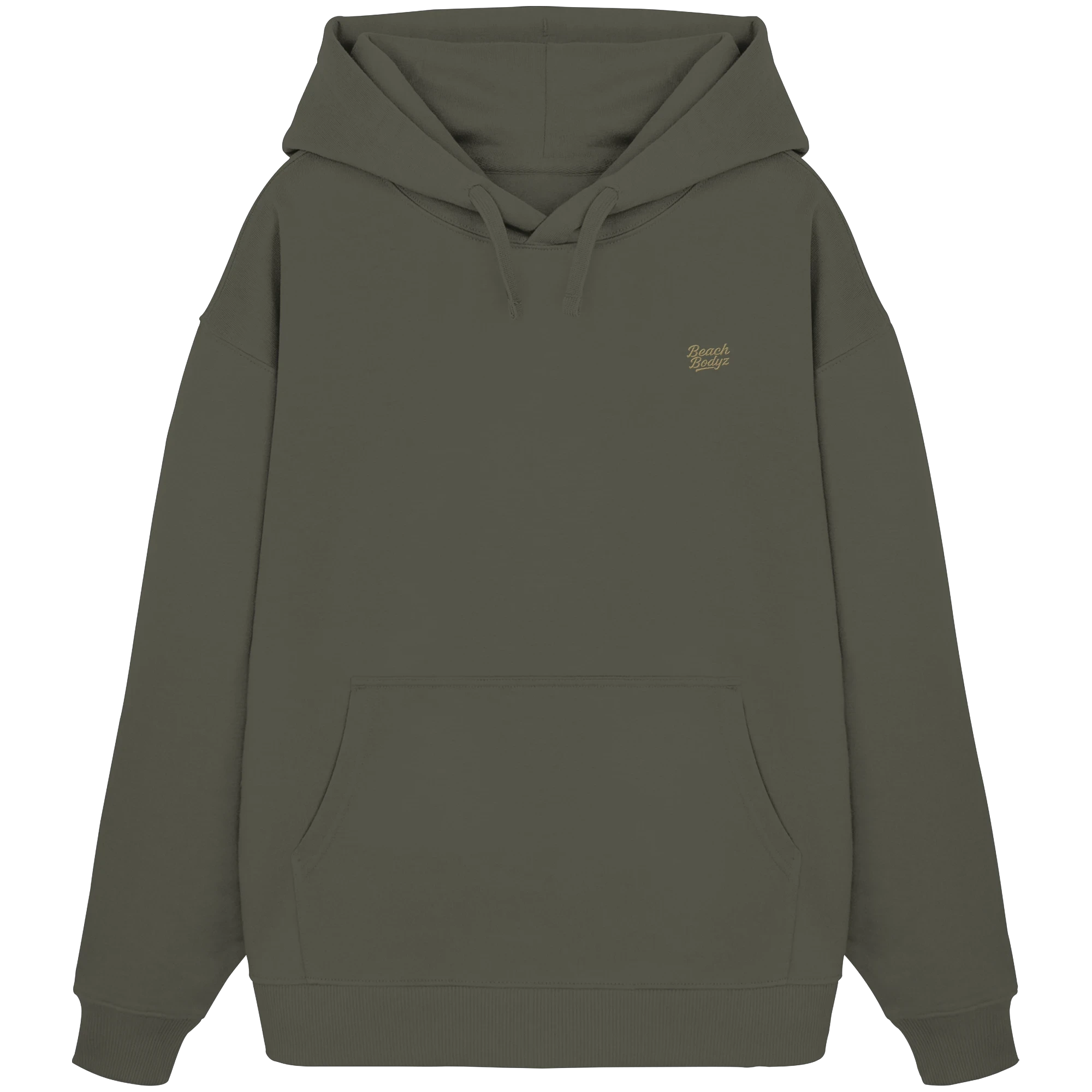 Authentic - Oversize Hoodie (Stick) | BeachBodyz® - Khaki Front