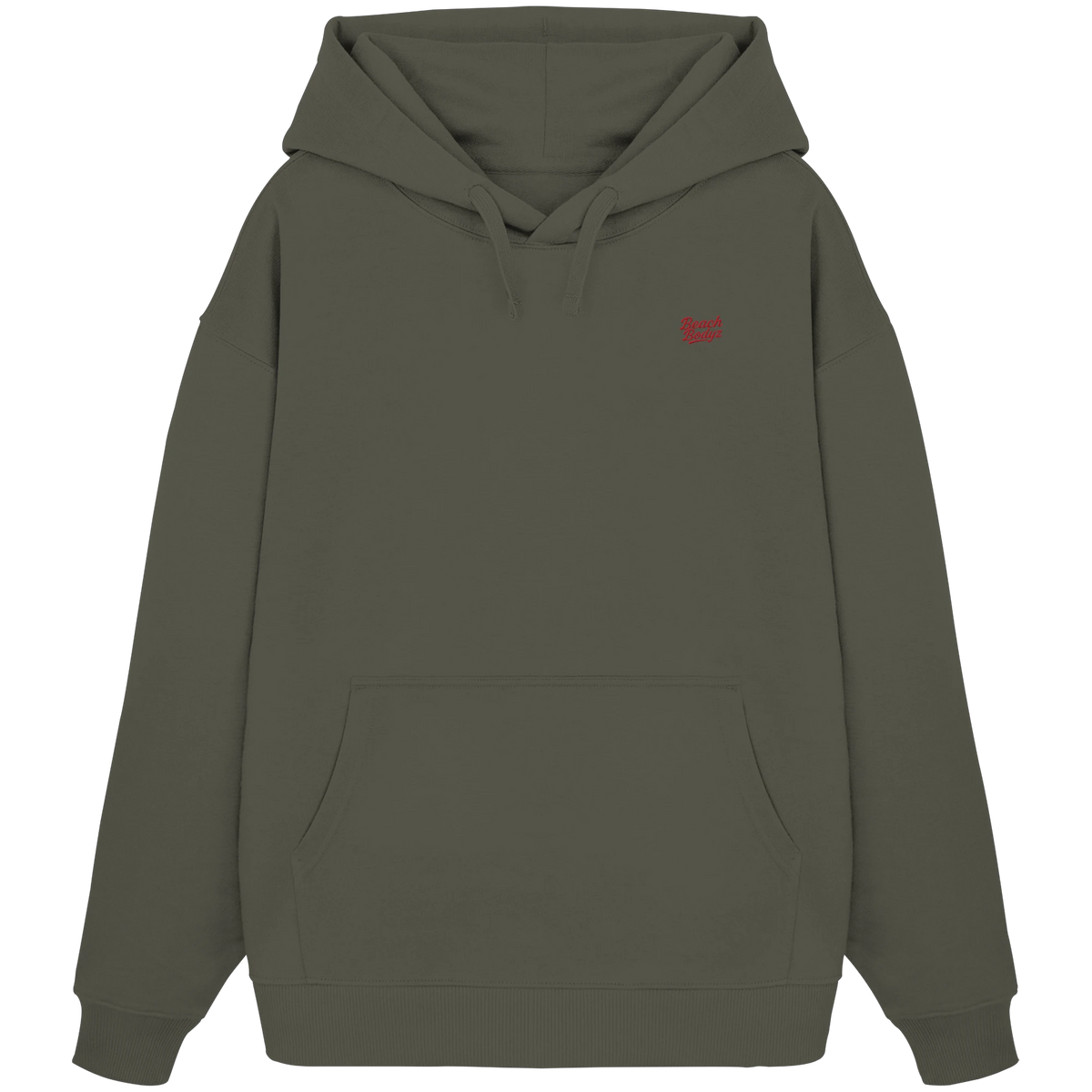 Power - Oversize Hoodie (Stick) - Gemütlich & Stylisch | BeachBodyz® - Khaki Front