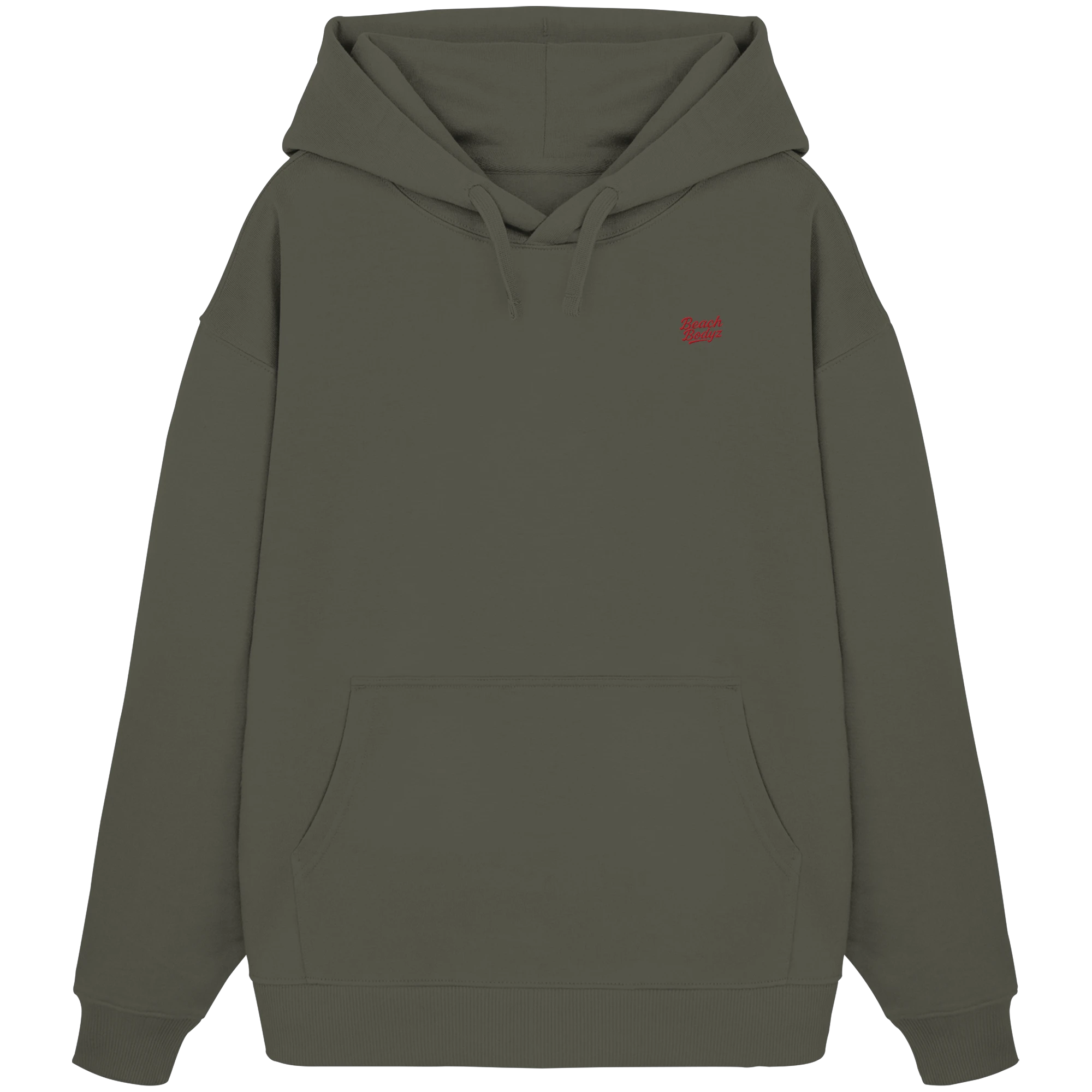 Power - Oversize Hoodie (Stick) - Gemütlich & Stylisch | BeachBodyz® - Khaki Front