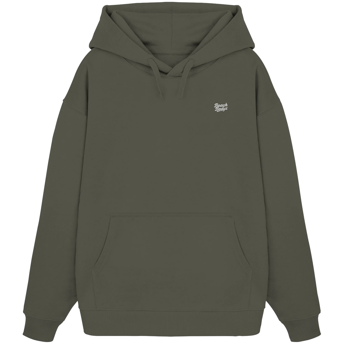Signature Oversize Hoodie (Stick) | BeachBodyz® - Khaki Front