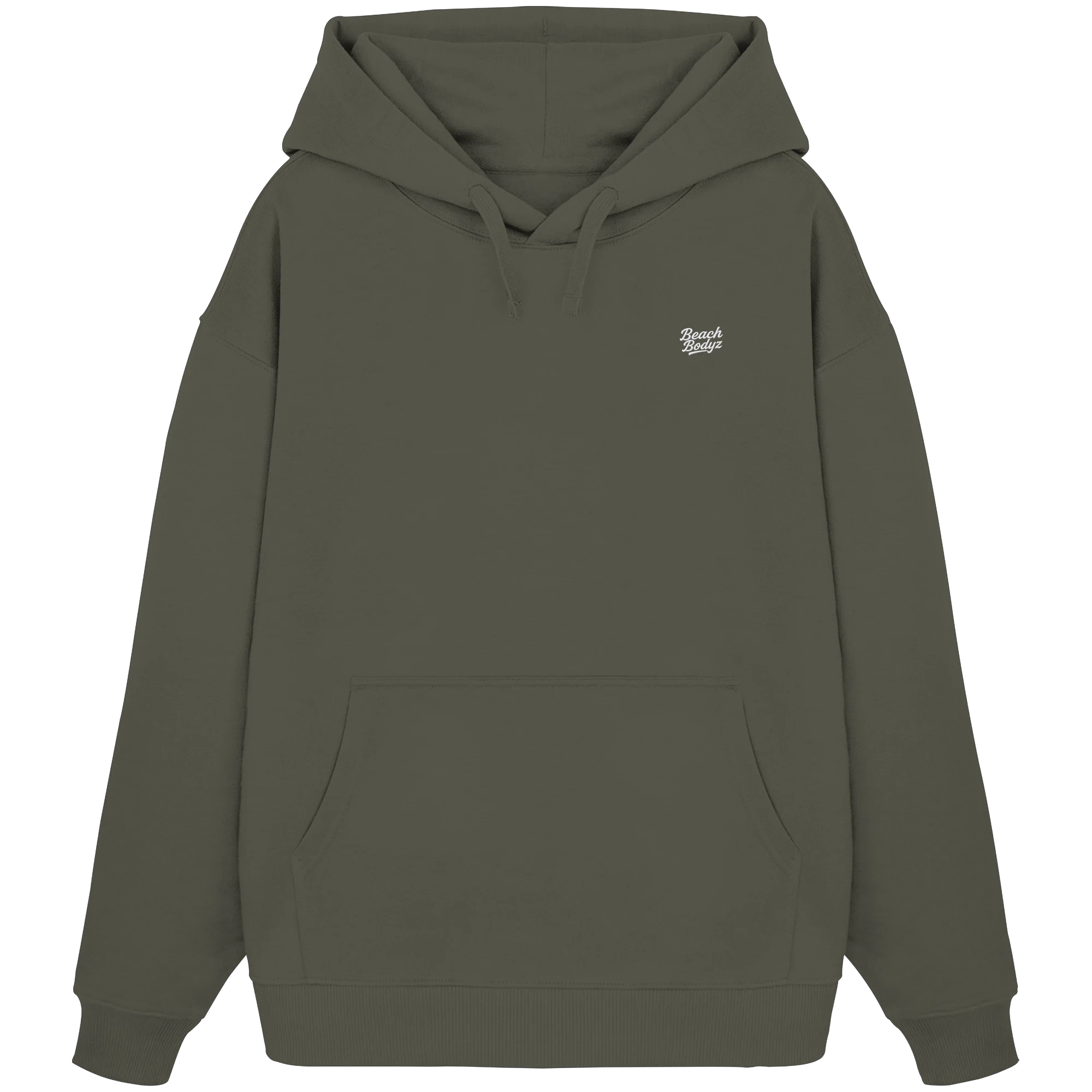 Signature Oversize Hoodie (Stick) | BeachBodyz® - Khaki Front