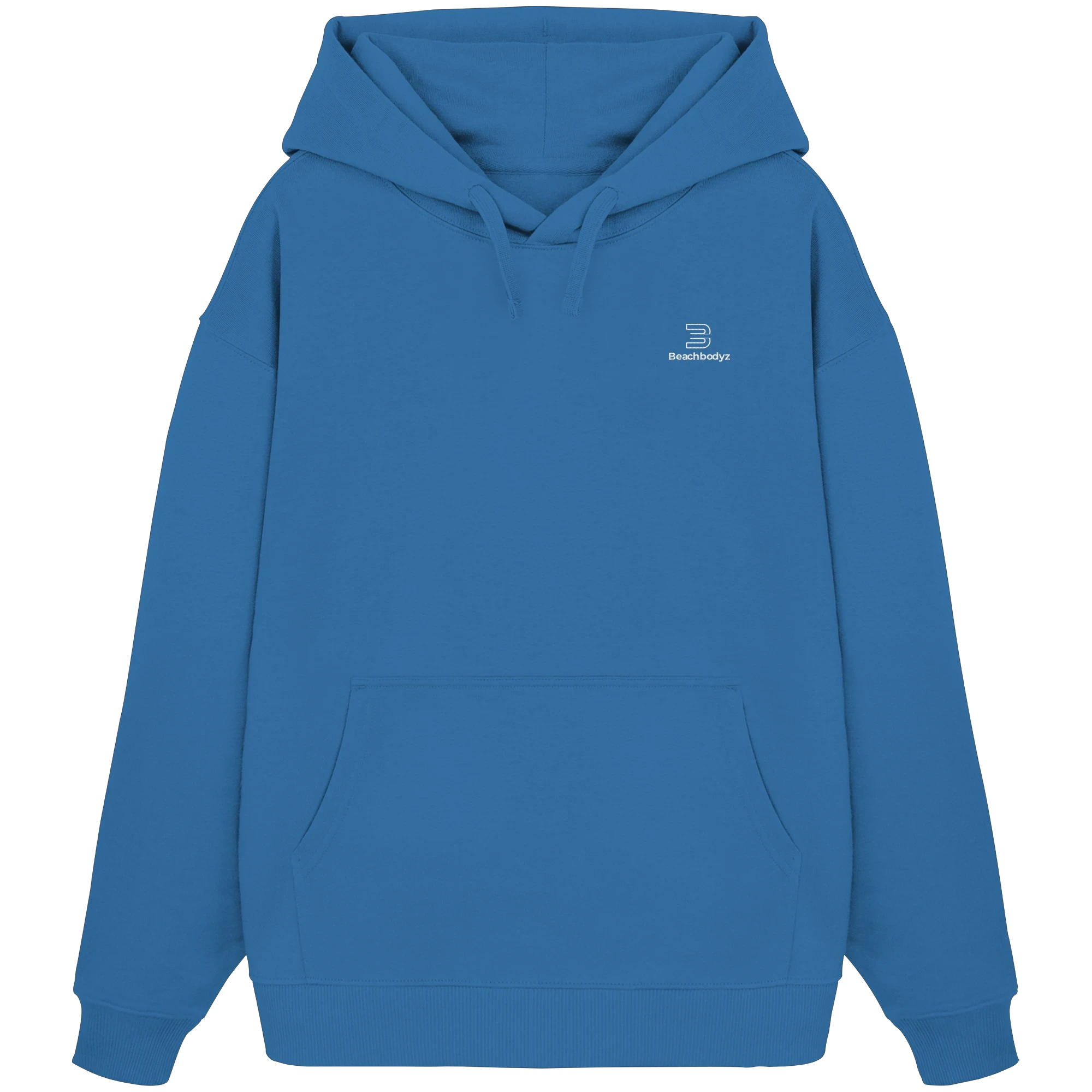 Identity-Oversize Hoodie (Stick) - Gemütlich & Stylisch | BeachBodyz® - Mindful Blue Front