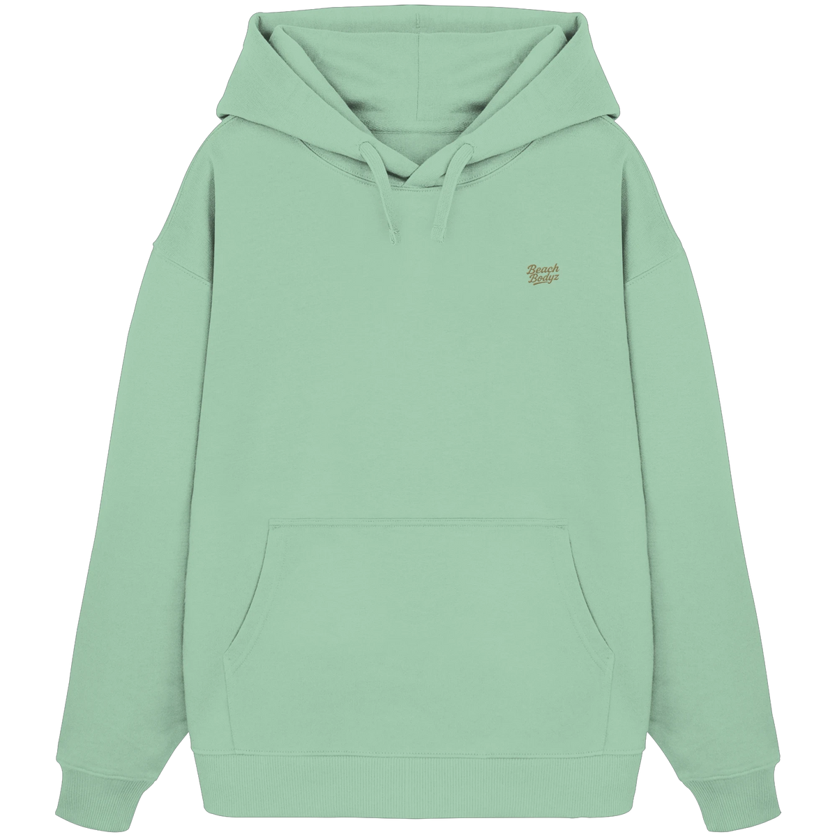 Authentic - Oversize Hoodie (Stick) | BeachBodyz® - Misty Jade Front