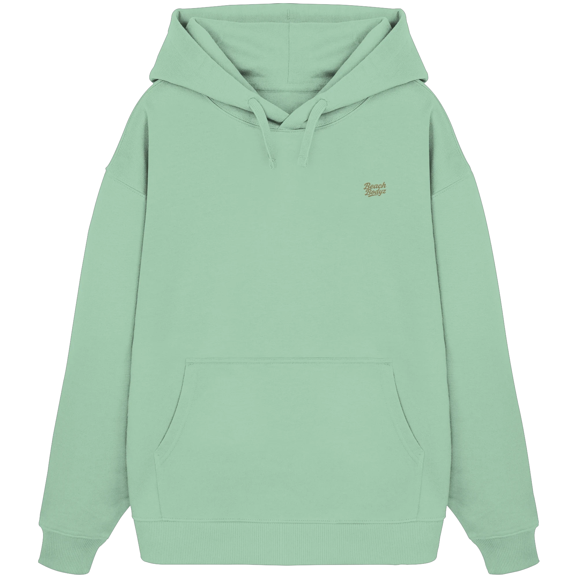 Authentic - Oversize Hoodie (Stick) | BeachBodyz® - Misty Jade Front