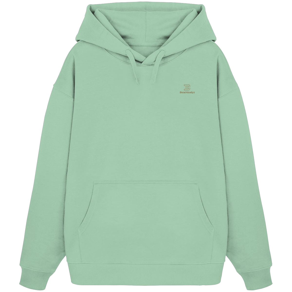 Silence - Oversize Hoodie (Stick) | BeachBodyz® - Misty Jade Front