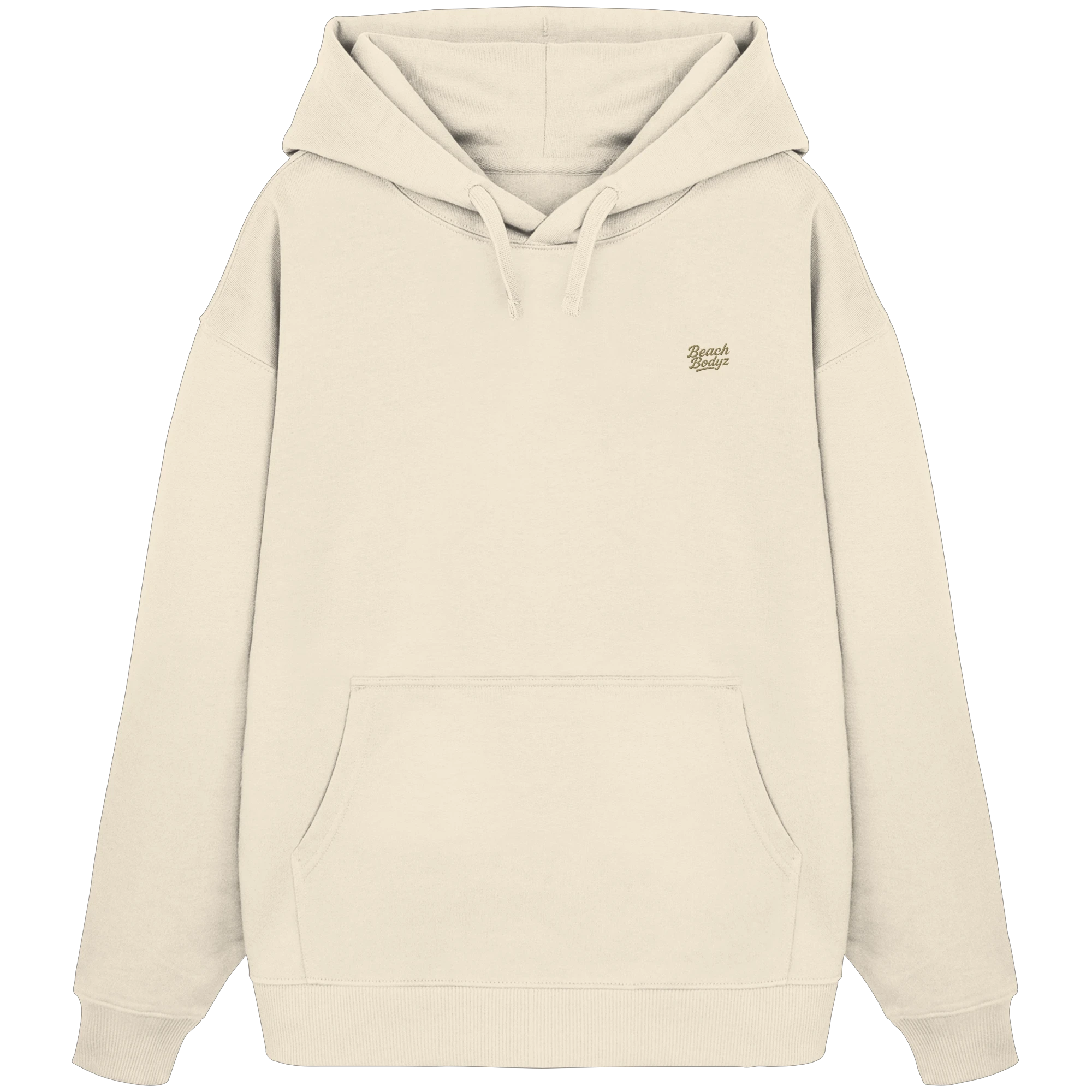Authentic - Oversize Hoodie (Stick) | BeachBodyz® - Natural Raw Front