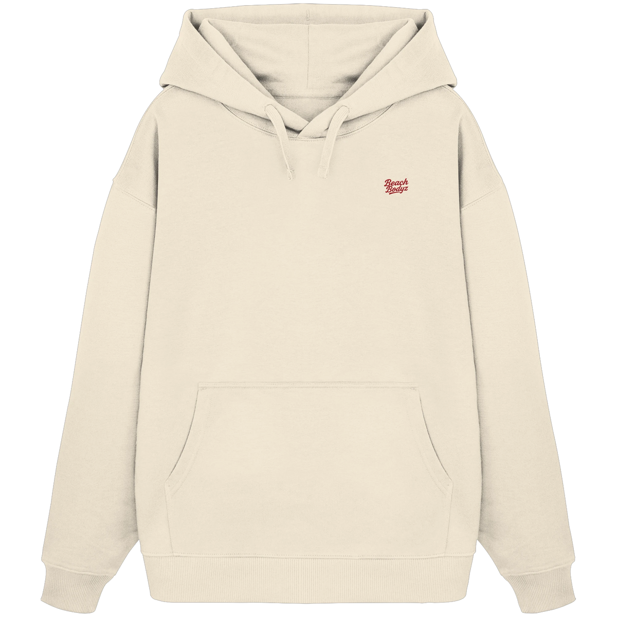 Power - Oversize Hoodie (Stick) - Gemütlich & Stylisch | BeachBodyz® - Natural Raw Front