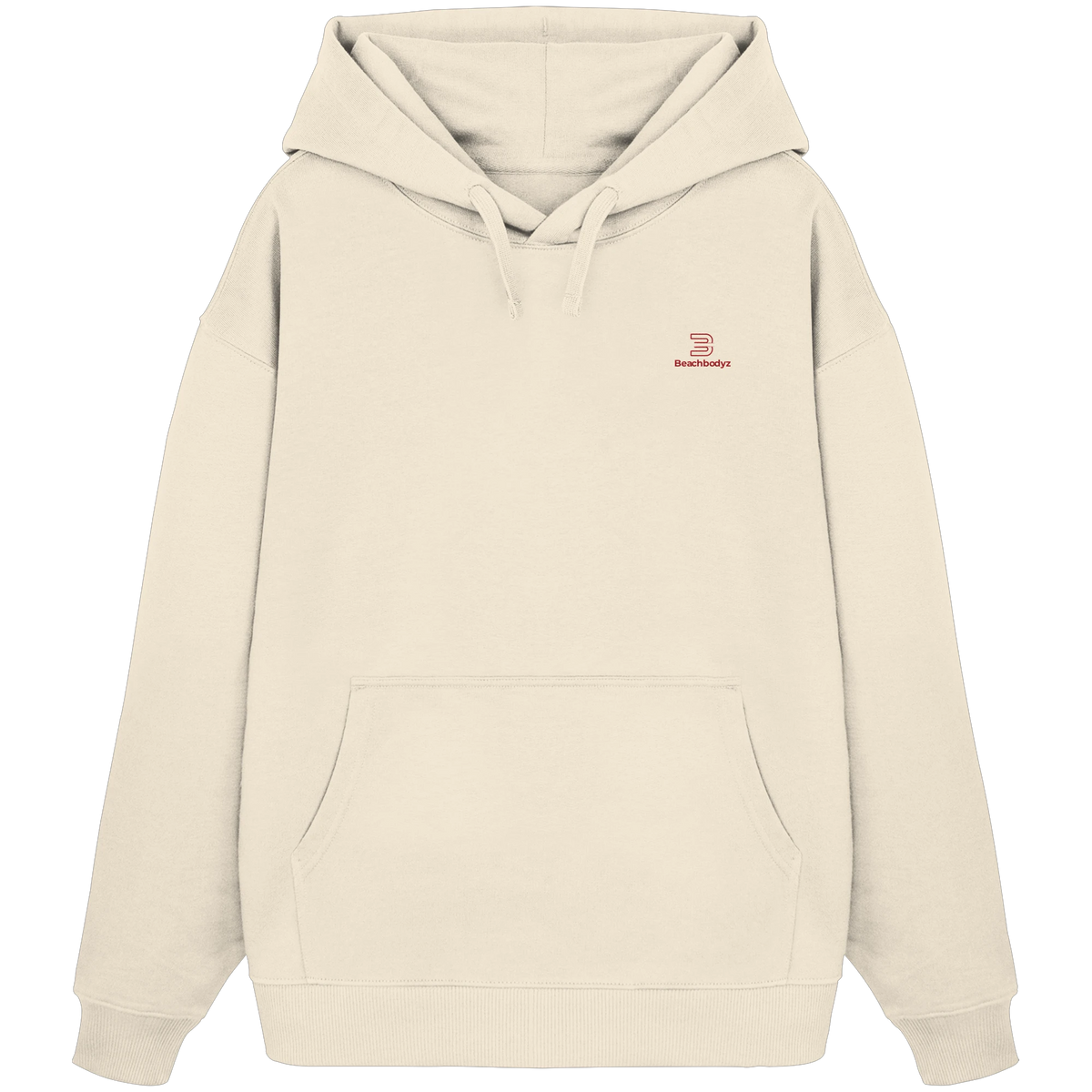 Essential - Oversize Hoodie (Stick) | BeachBodyz® - Natural Raw Front