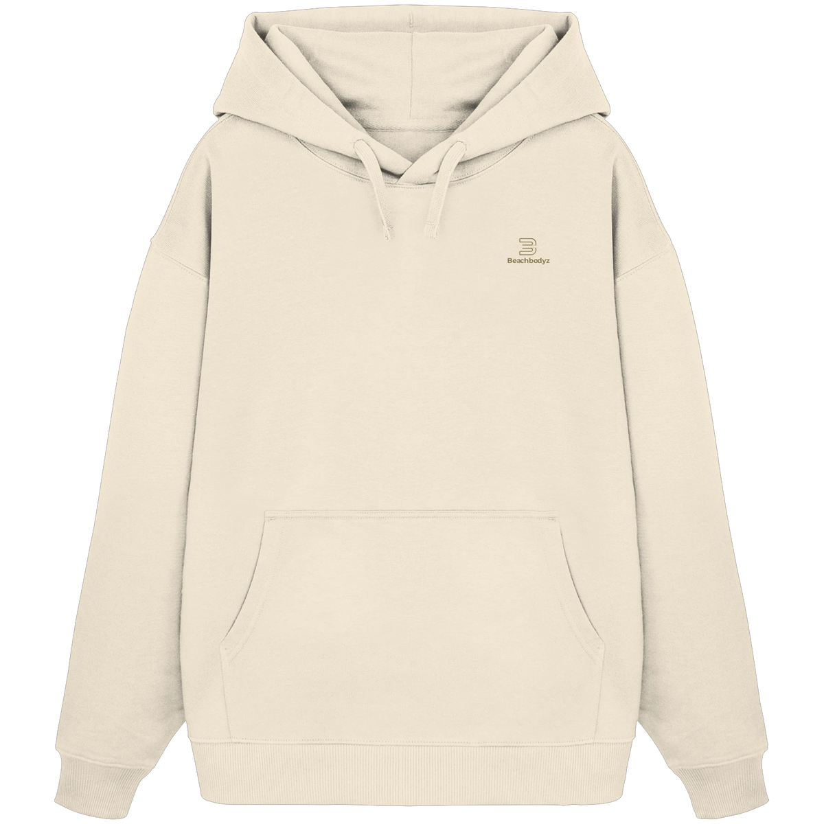 Silence - Oversize Hoodie (Stick) | BeachBodyz® - Natural Raw Front