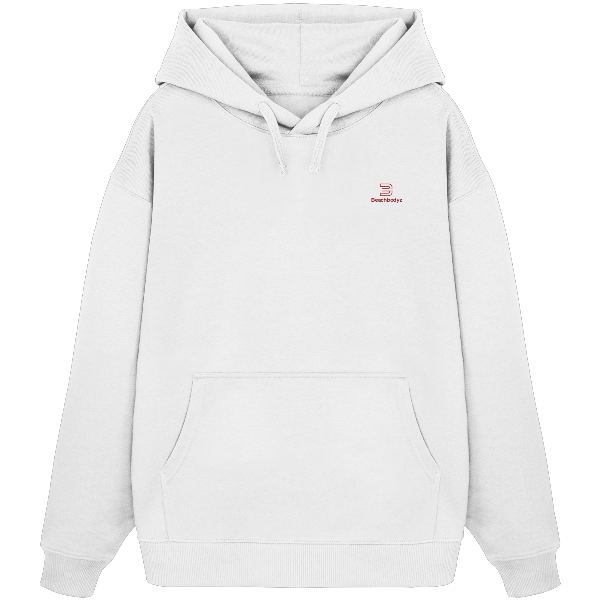 Essential - Oversize Hoodie (Stick) | BeachBodyz® - White Front