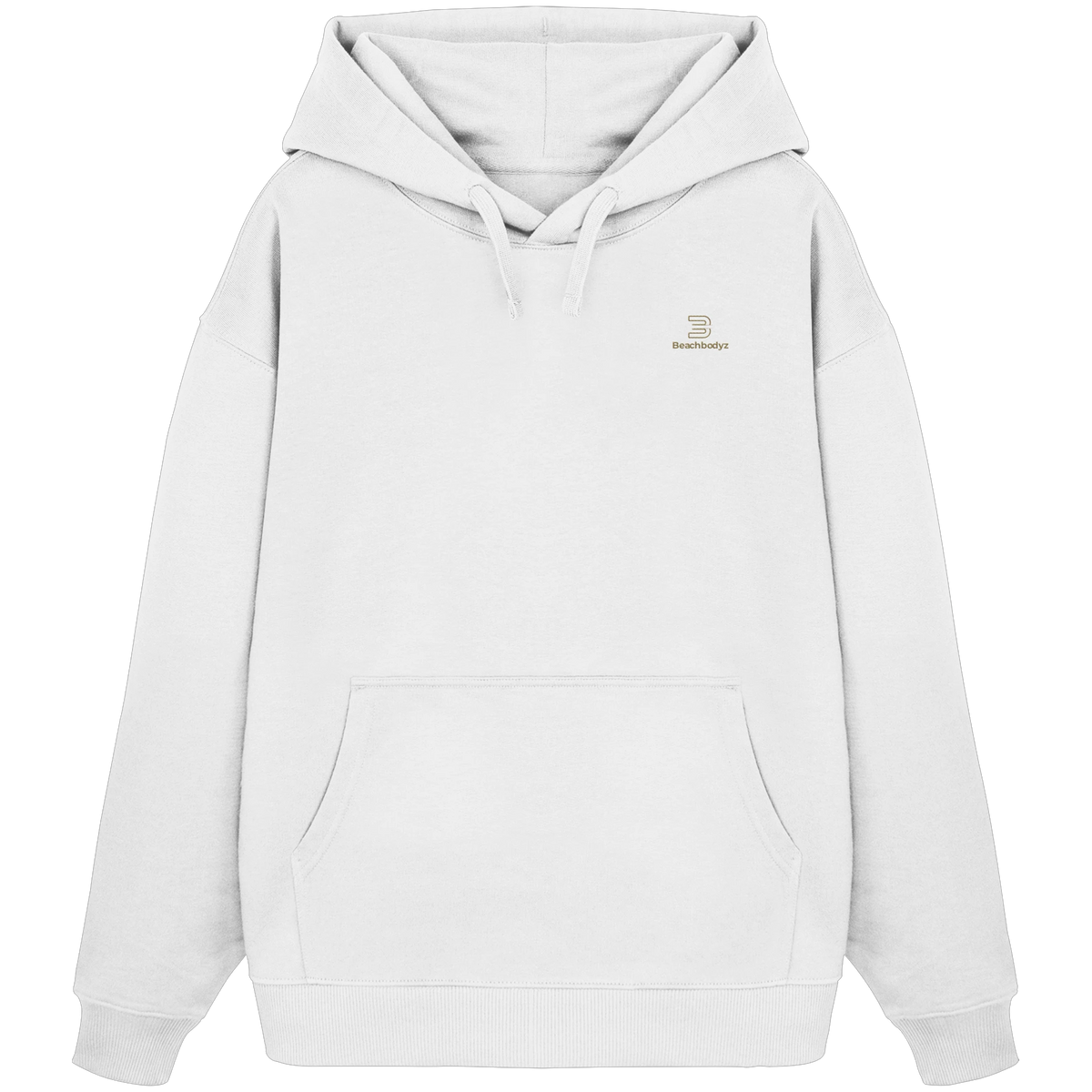 Silence - Oversize Hoodie (Stick) | BeachBodyz® - White Front