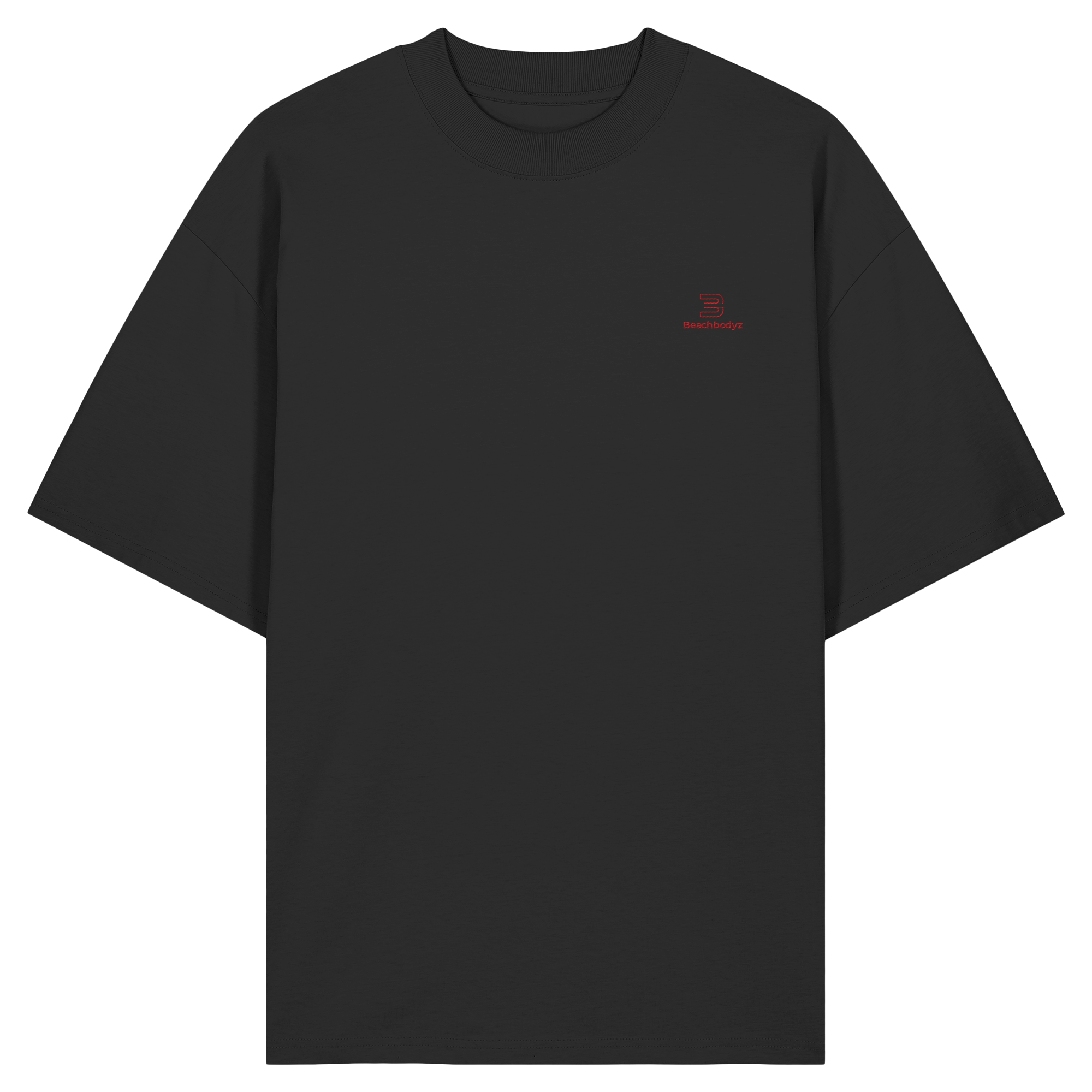 Essential - Oversize Shirt (Stick) | BeachBodyz® - Black Front