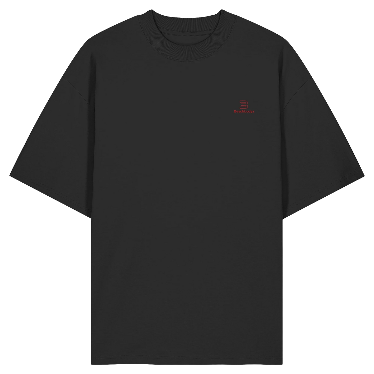 Essential - Oversize Shirt (Stick) | BeachBodyz® - Black Front