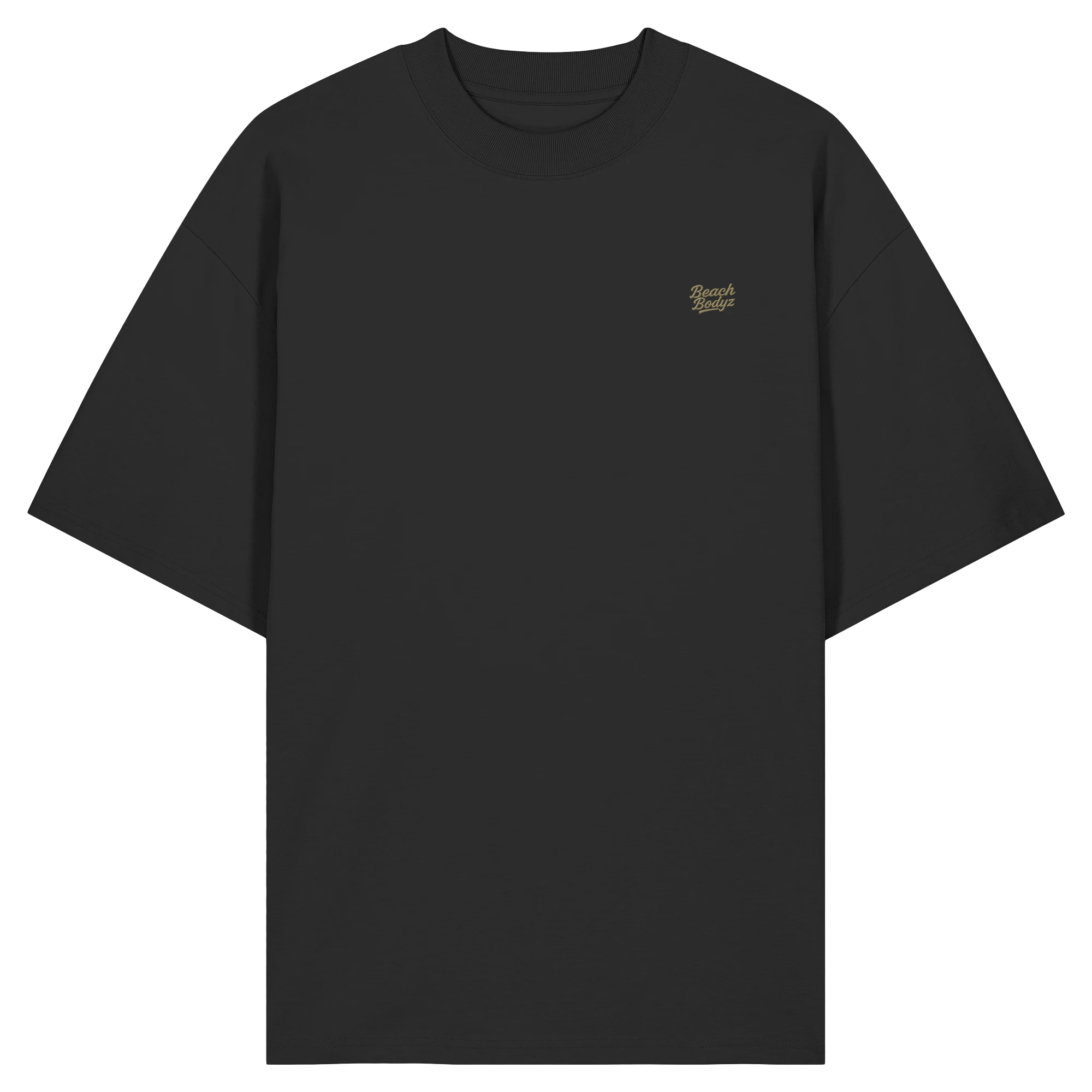 Authentic - Oversize Shirt (Stick) - Alltagstauglich | BeachBodyz® - Black Front