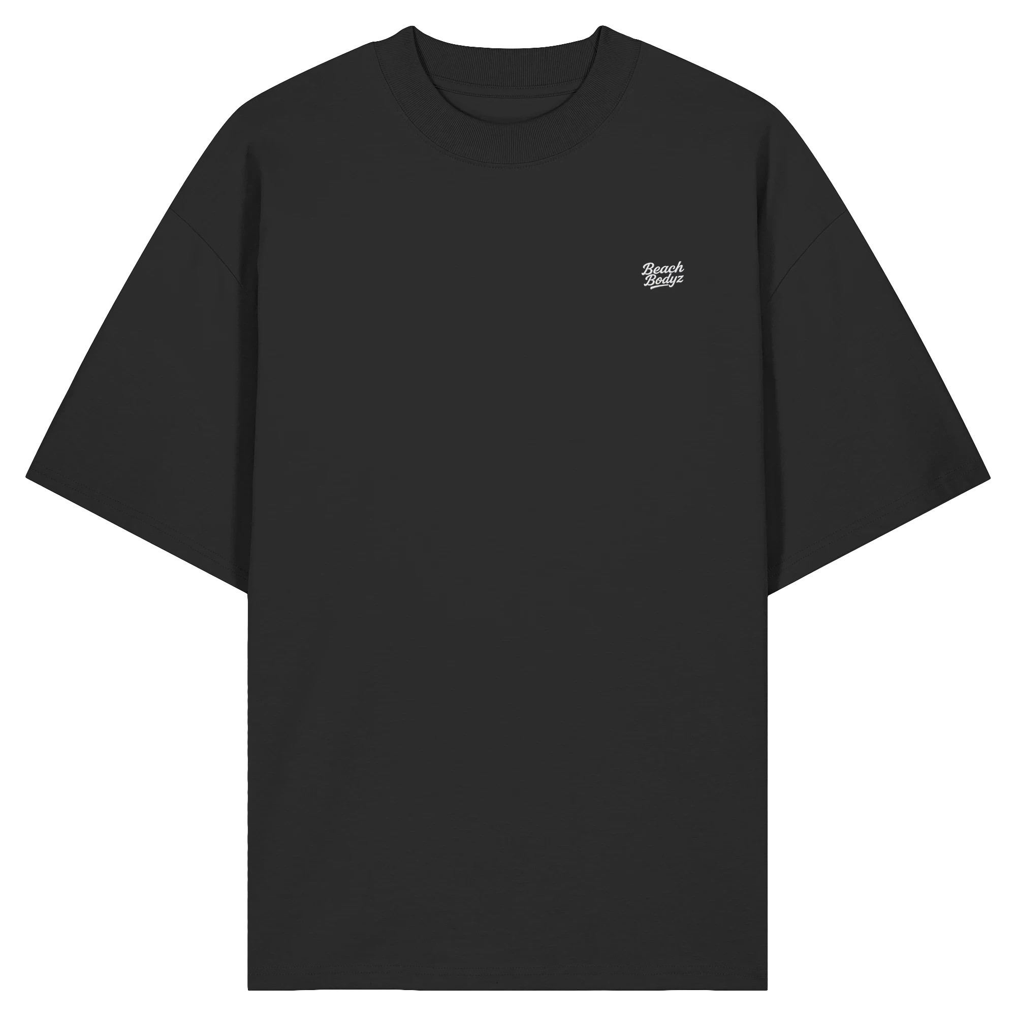 Signature Oversize Shirt (Stick) | BeachBodyz® - Black Front