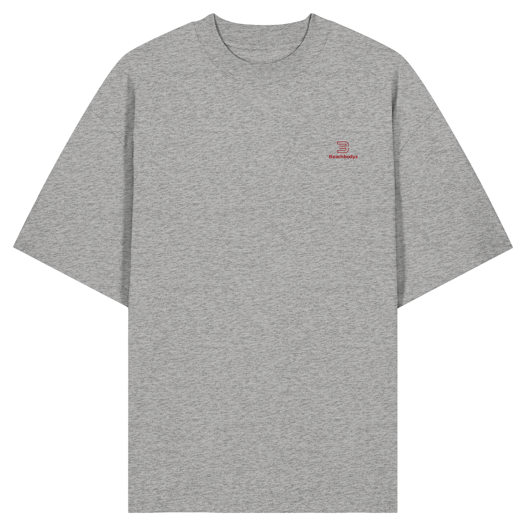 Essential - Oversize Shirt (Stick) | BeachBodyz® - Heather Grey Front