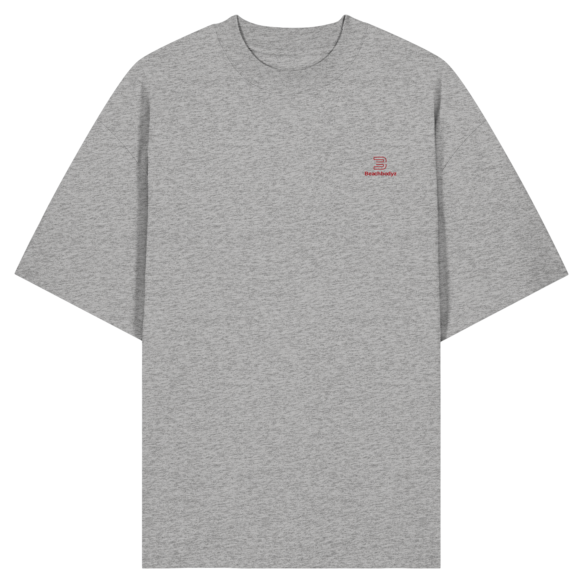 Essential - Oversize Shirt (Stick) | BeachBodyz® - Heather Grey Front