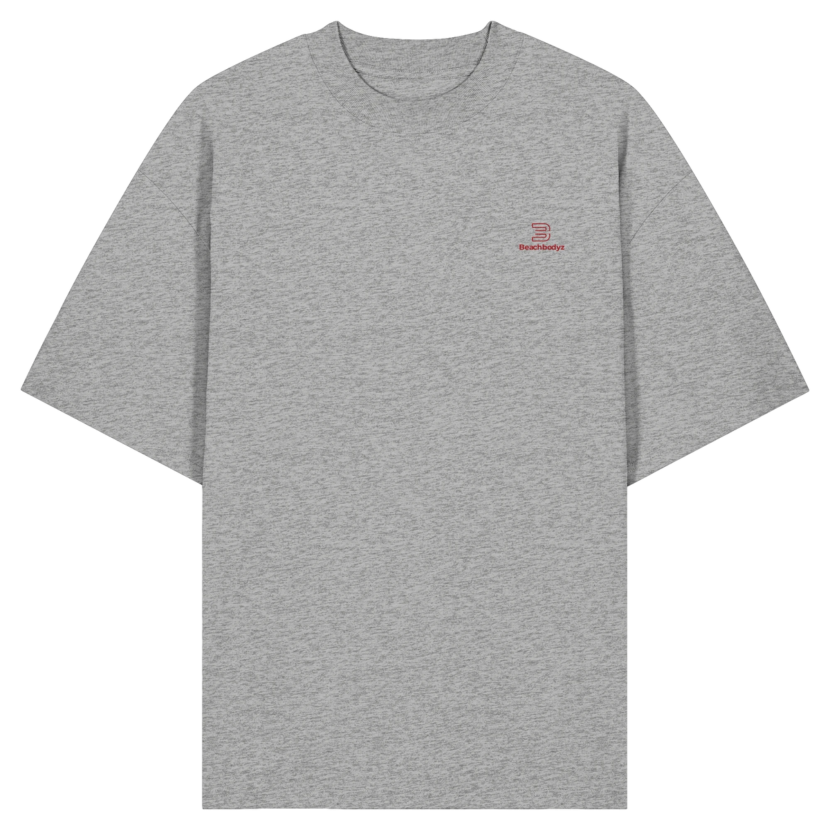 Essential - Oversize Shirt (Stick) | BeachBodyz® - Heather Grey Front