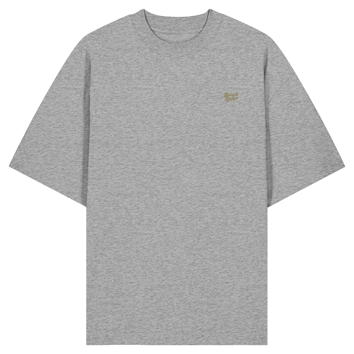 Authentic - Oversize Shirt (Stick) - Alltagstauglich | BeachBodyz® - Heather Grey Front