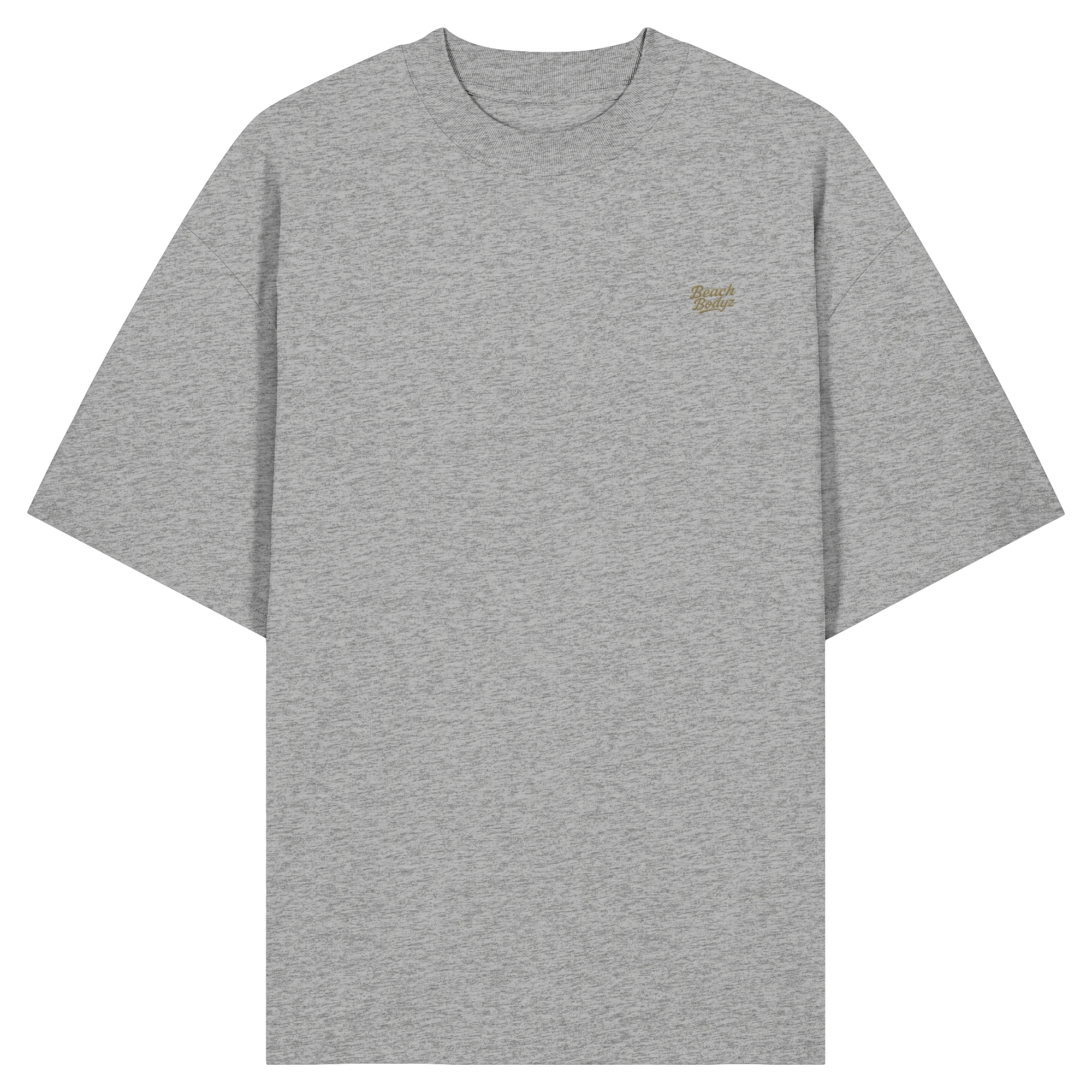 Authentic - Oversize Shirt (Stick) - Alltagstauglich | BeachBodyz® - Heather Grey Front