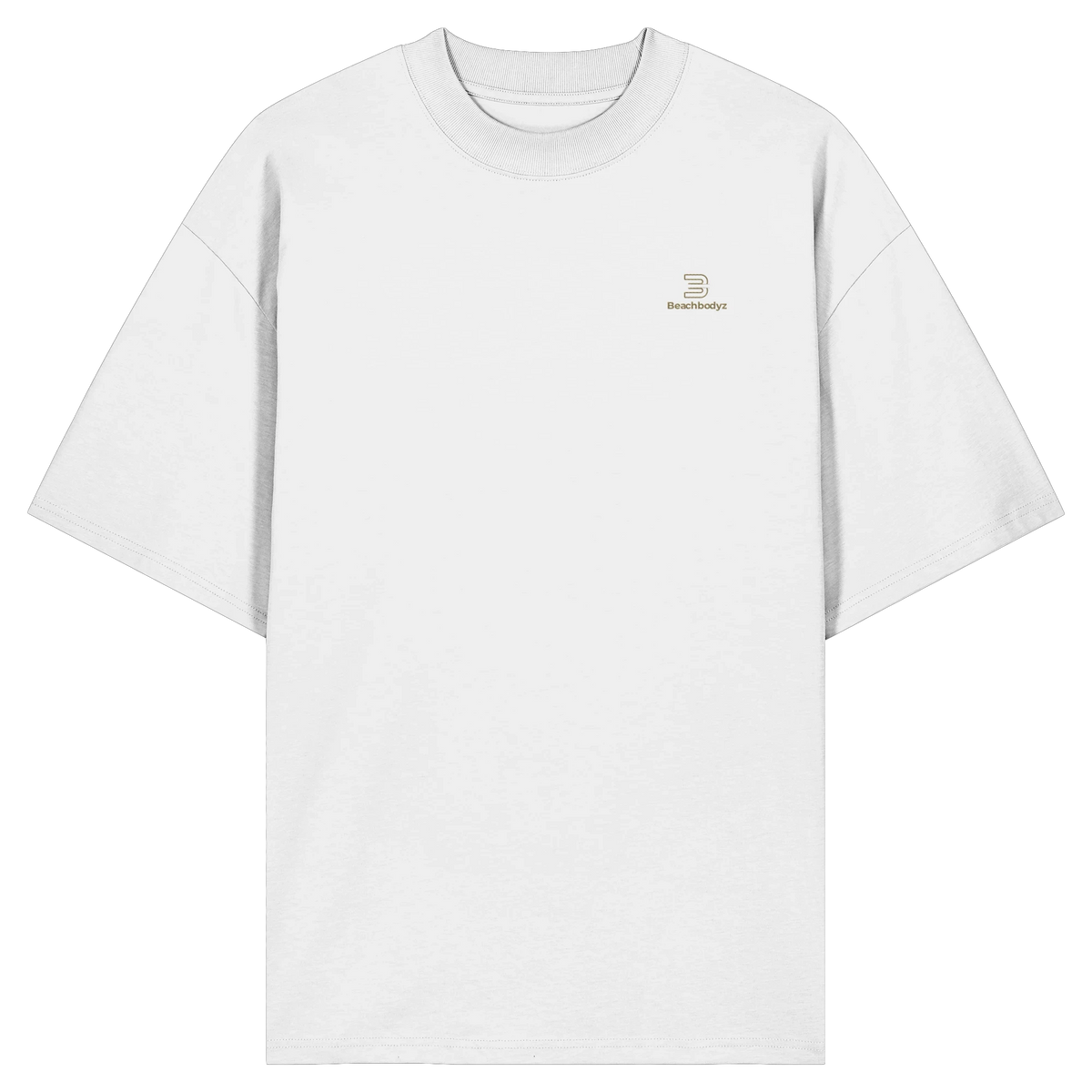 Silence - Oversize Shirt (Stick) | BeachBodyz® - White Front