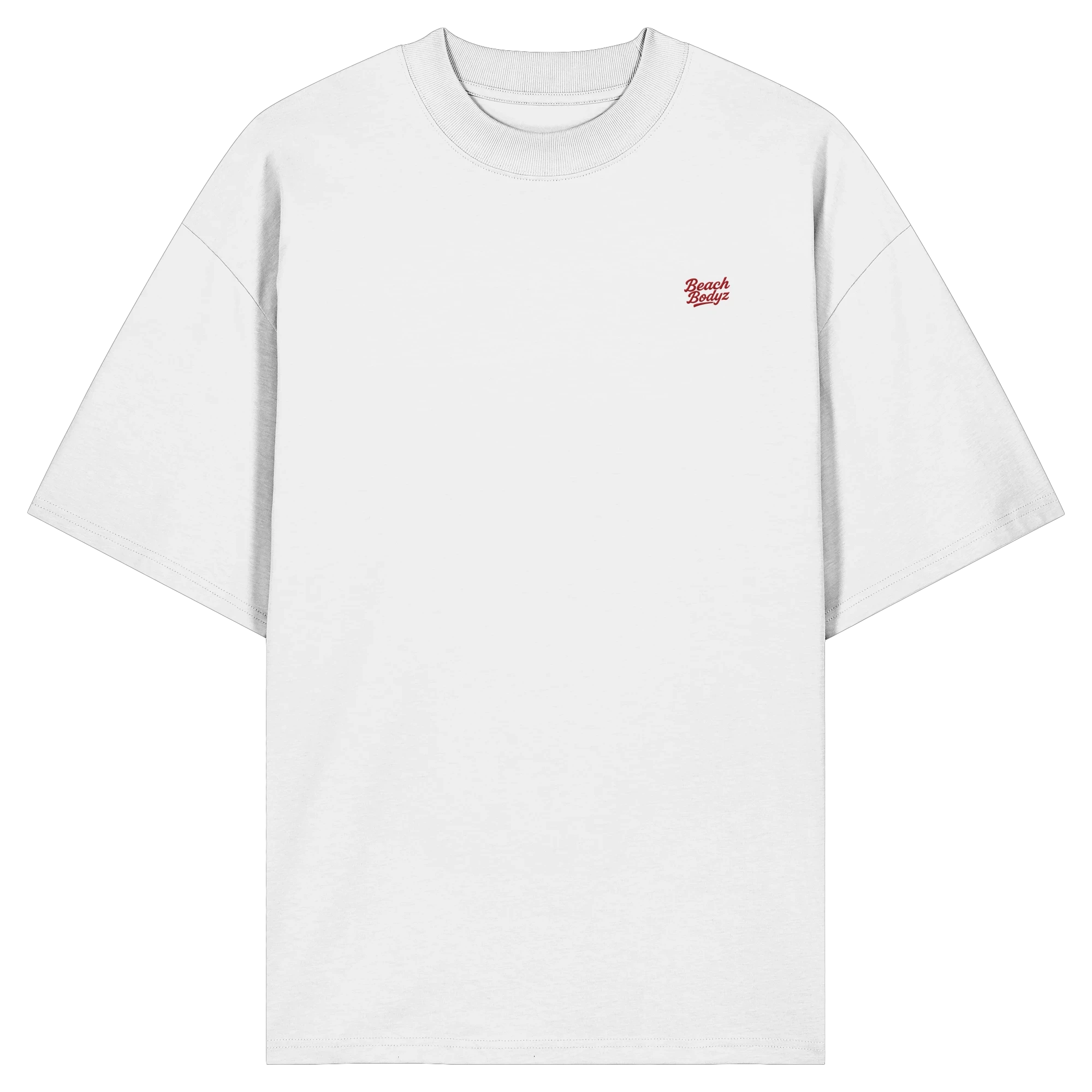 Power - Oversize Shirt (Stick) | BeachBodyz® - White Front