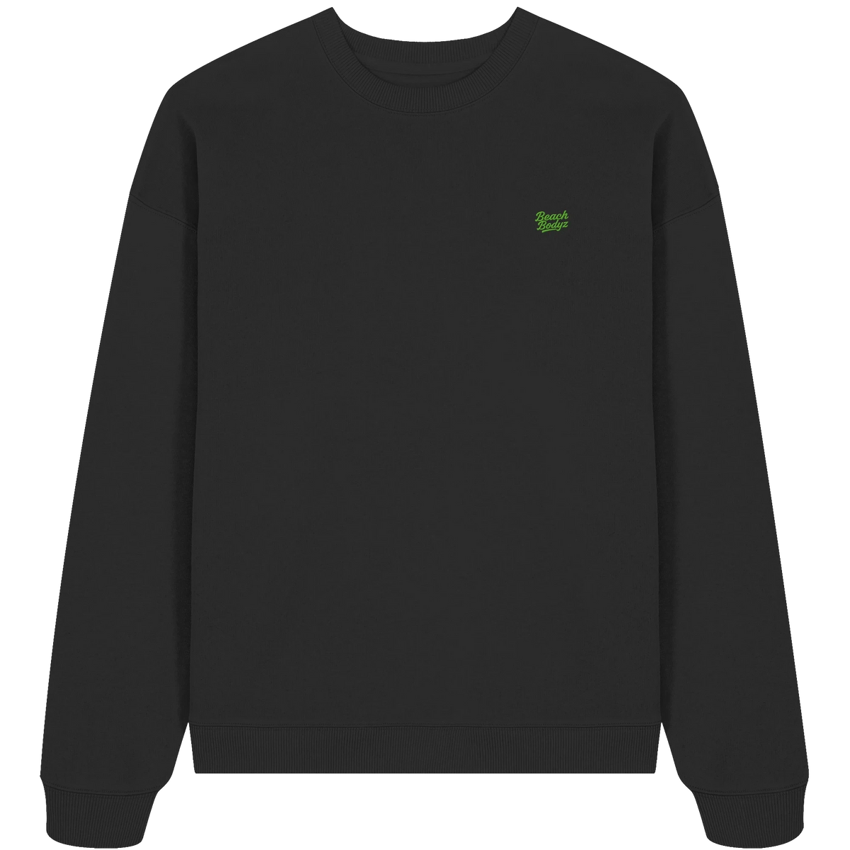 Monster - Oversize Sweatshirt (Stick) | BeachBodyz® - Black Front