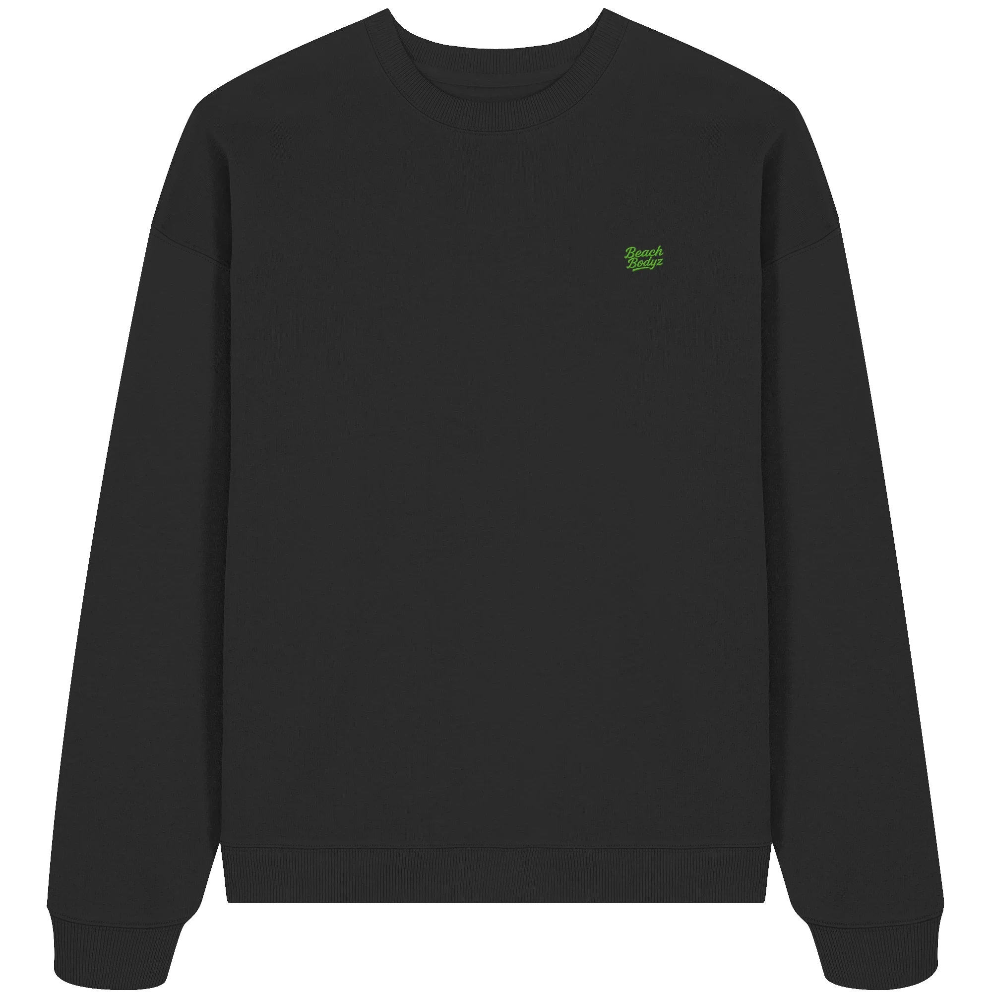 Monster - Oversize Sweatshirt (Stick) | BeachBodyz® - Black Front