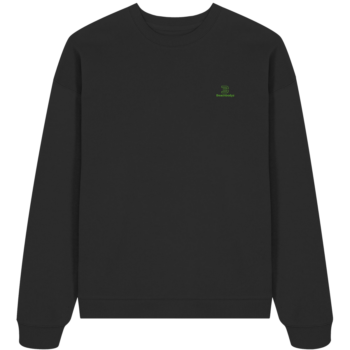 Core - Oversize Sweatshirt (Stick) | BeachBodyz® - Black Front