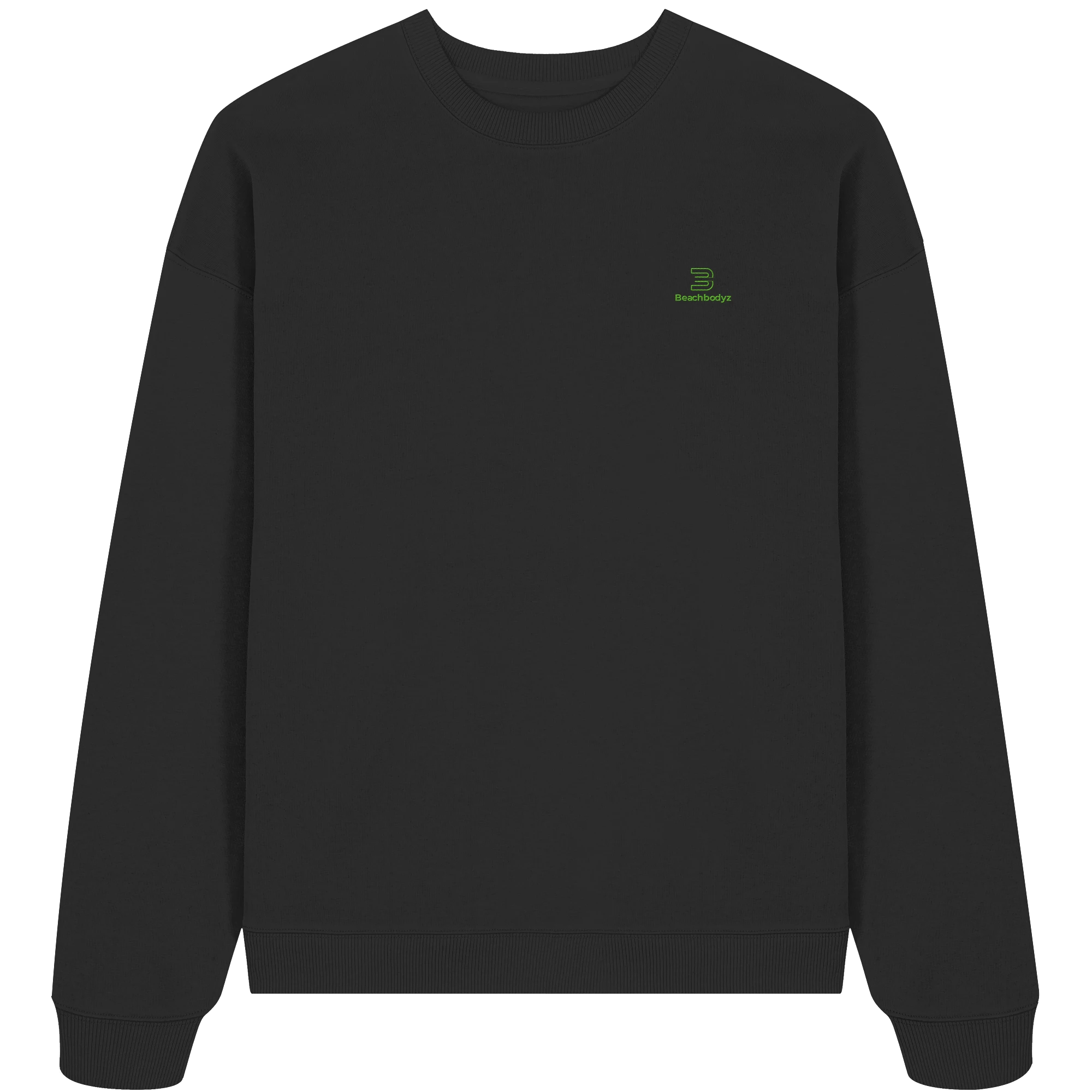 Core - Oversize Sweatshirt (Stick) | BeachBodyz® - Black Front