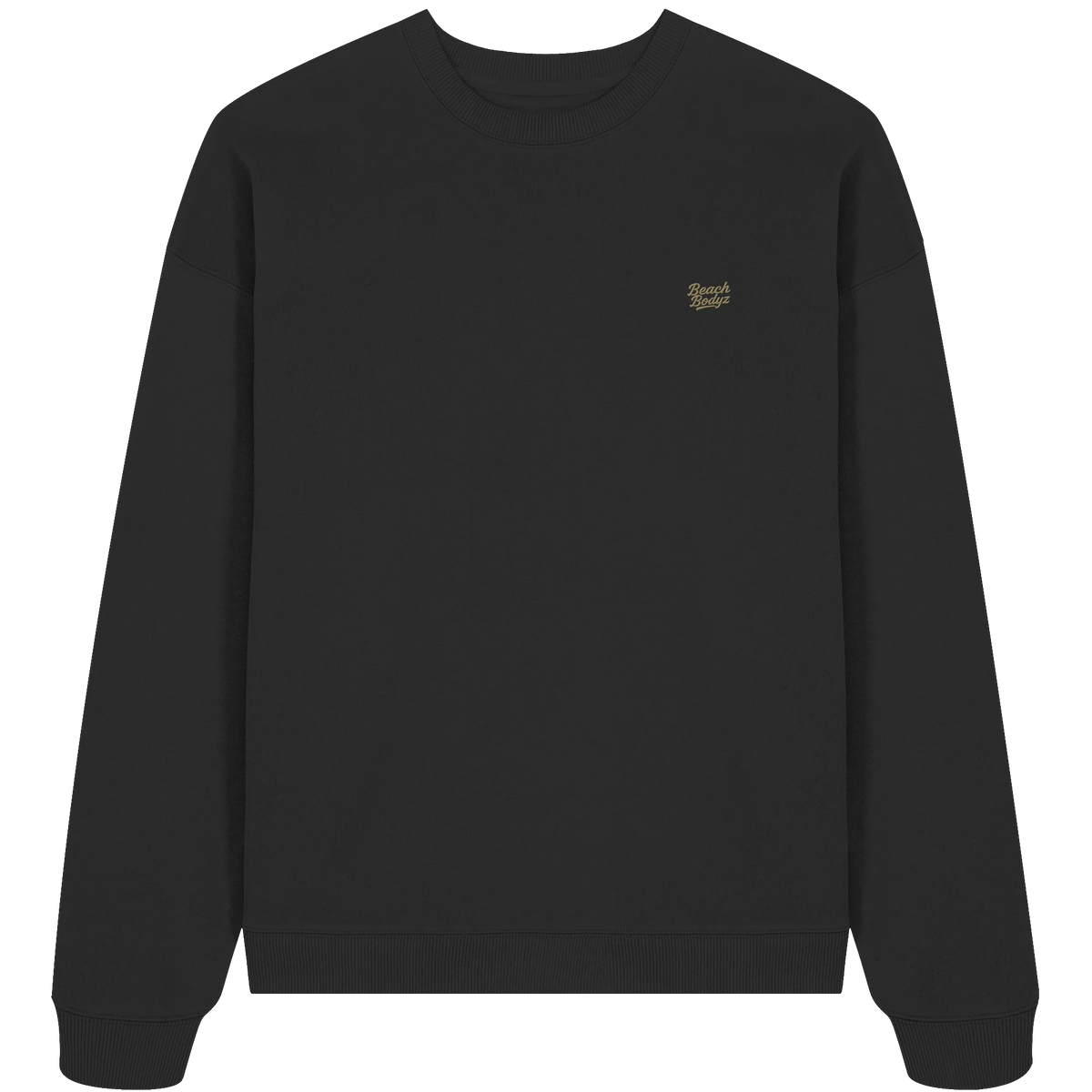 Authentic - Oversize Sweatshirt (Stick) - Alltagstauglich | - Black Front