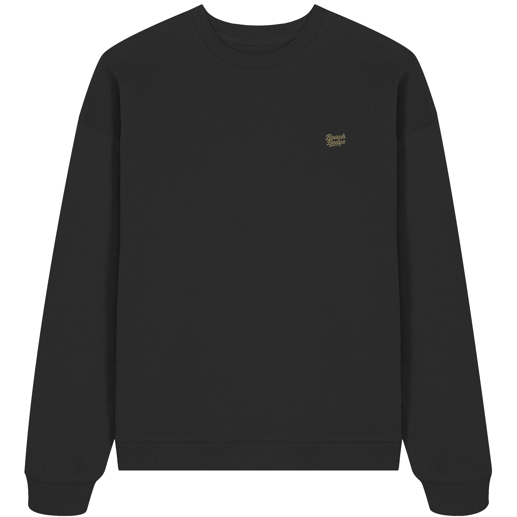 Authentic - Oversize Sweatshirt (Stick) - Alltagstauglich | - Black Front