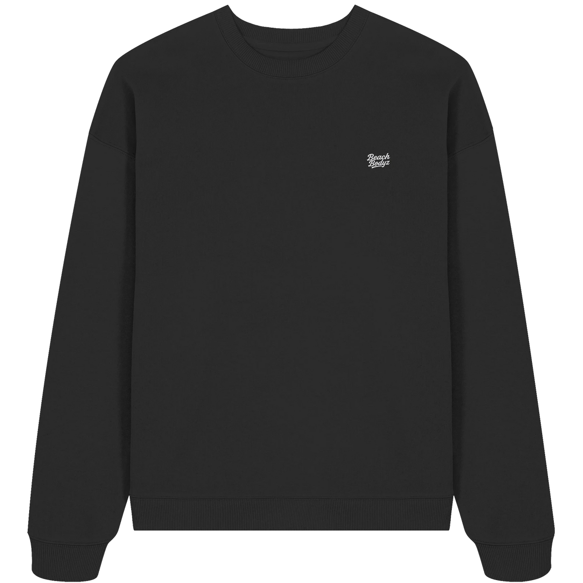 Signature Oversize Sweatshirt (Stick) | BeachBodyz® - Black Front