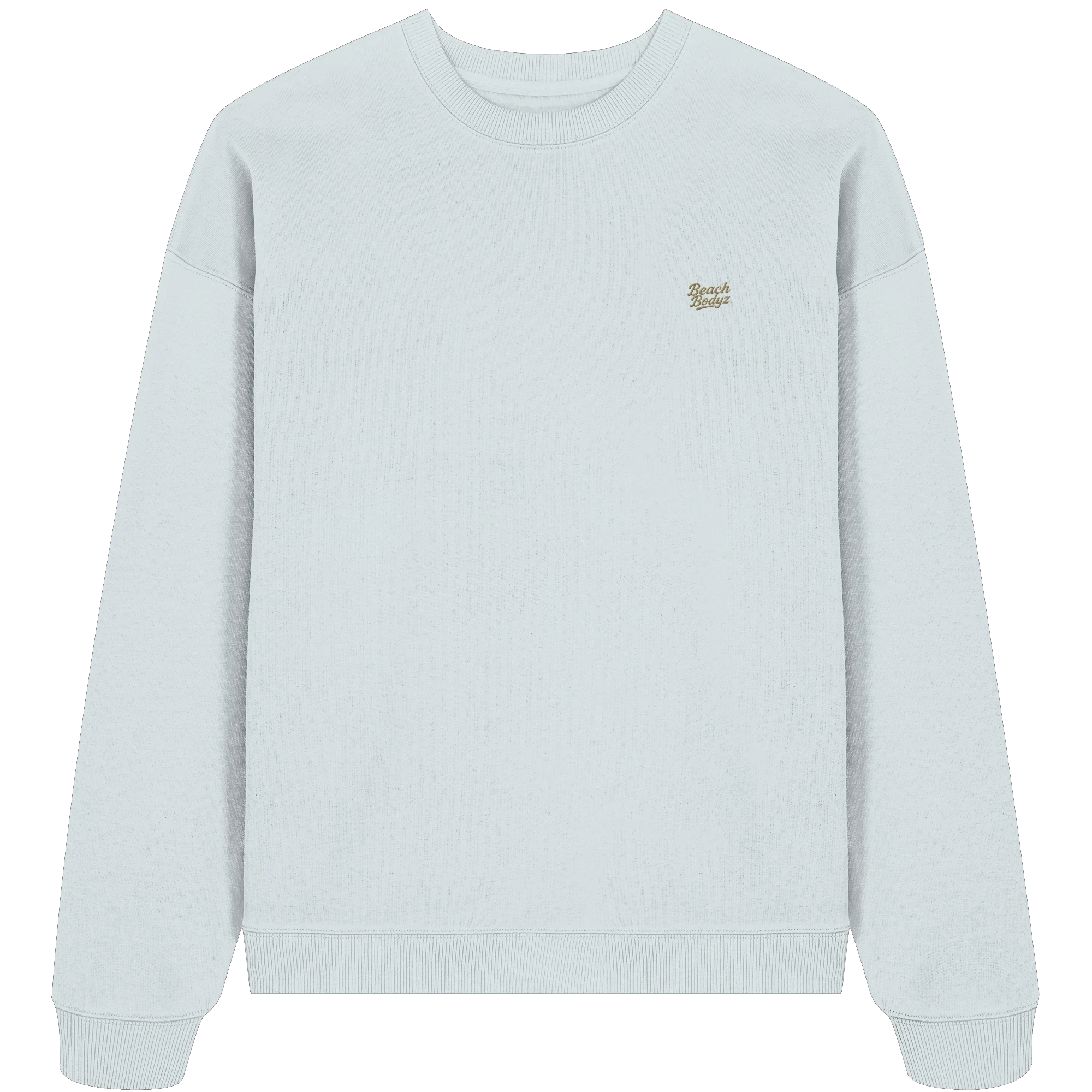 Authentic - Oversize Sweatshirt (Stick) - Alltagstauglich | - Blue Ice Front