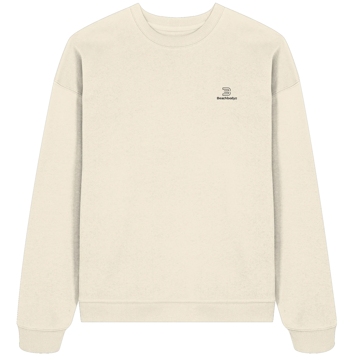 Standard Oversize Sweatshirt (Stick) | BeachBodyz® - Cream Front