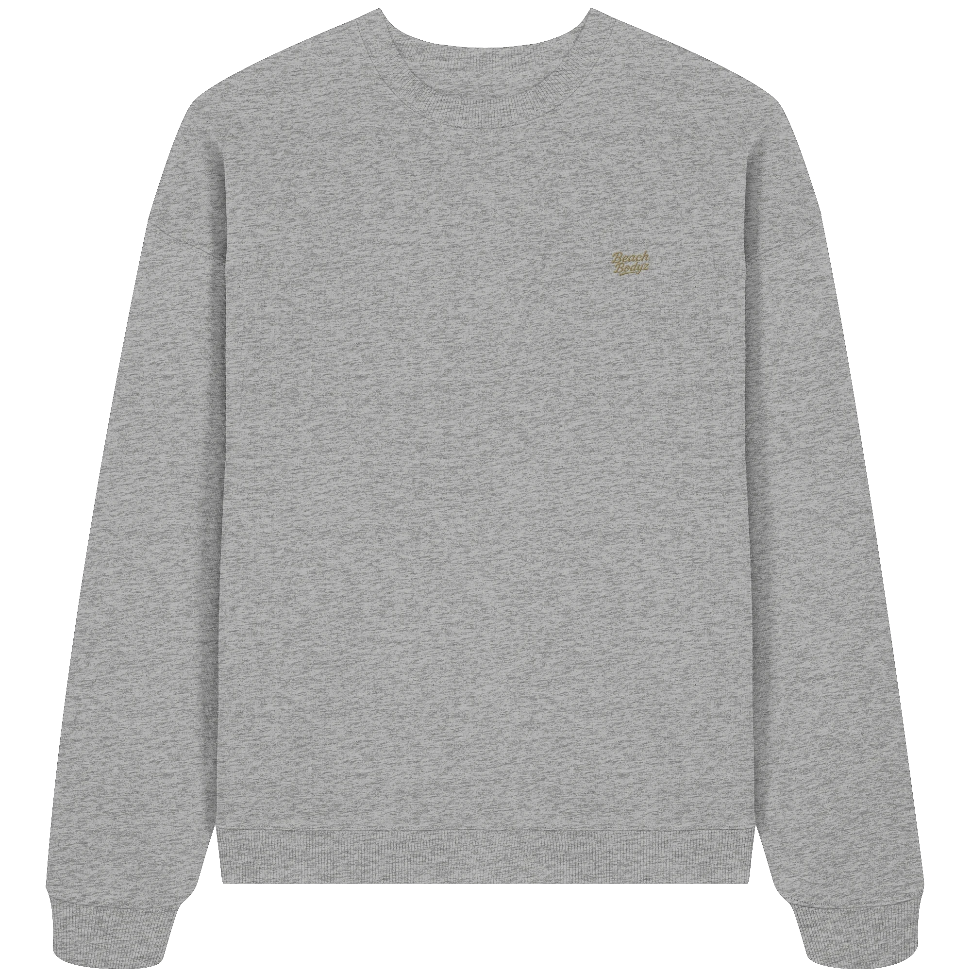 Authentic - Oversize Sweatshirt (Stick) - Alltagstauglich | - Heather Grey Front
