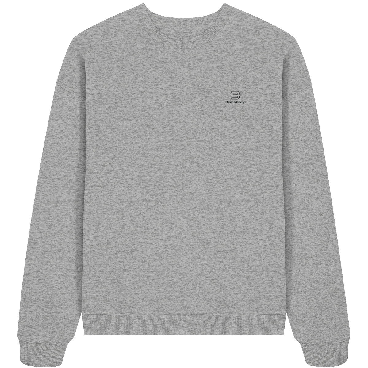 Standard Oversize Sweatshirt (Stick) | BeachBodyz® - Heather Grey Front