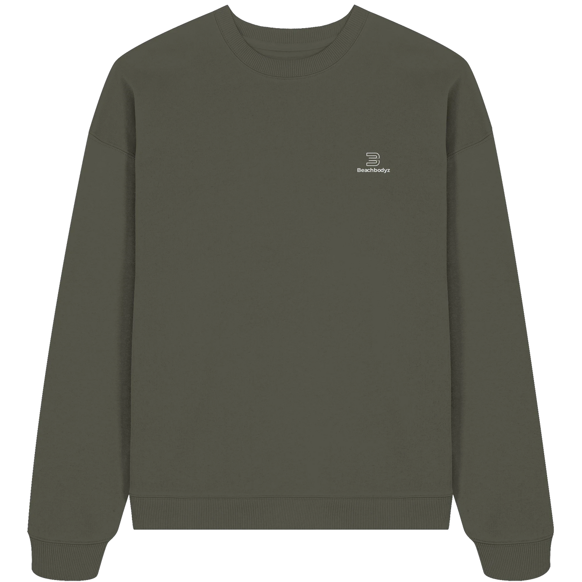 Identity - Oversize Sweatshirt (Stick) | BeachBodyz® - Khaki Front
