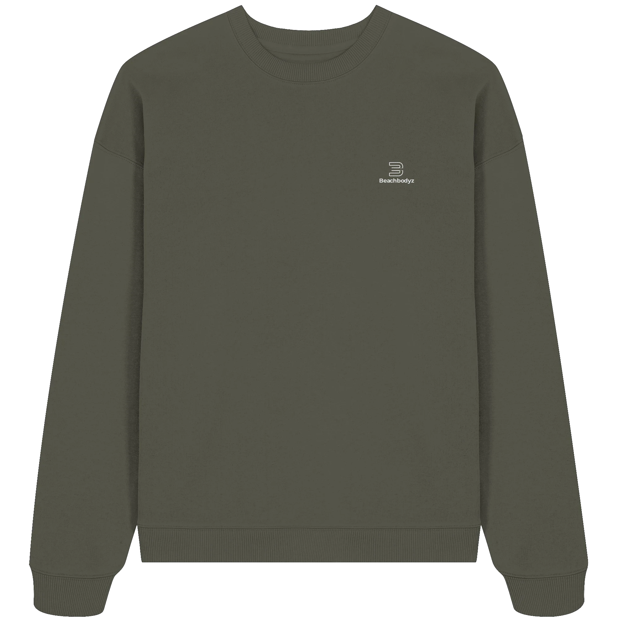 Identity - Oversize Sweatshirt (Stick) | BeachBodyz® - Khaki Front