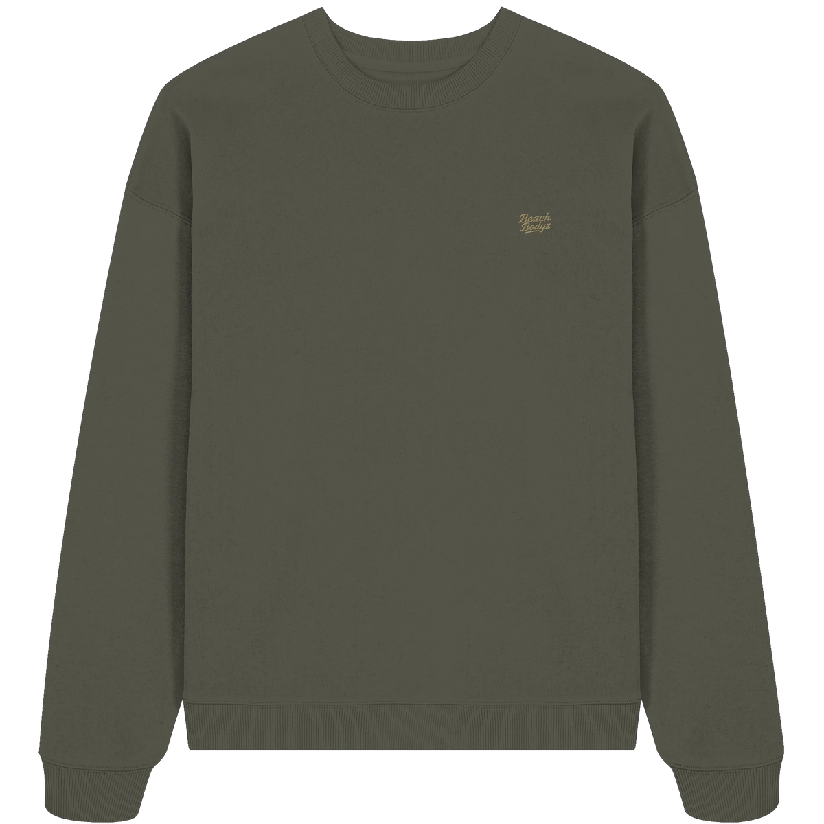 Authentic - Oversize Sweatshirt (Stick) - Alltagstauglich | - Khaki Front