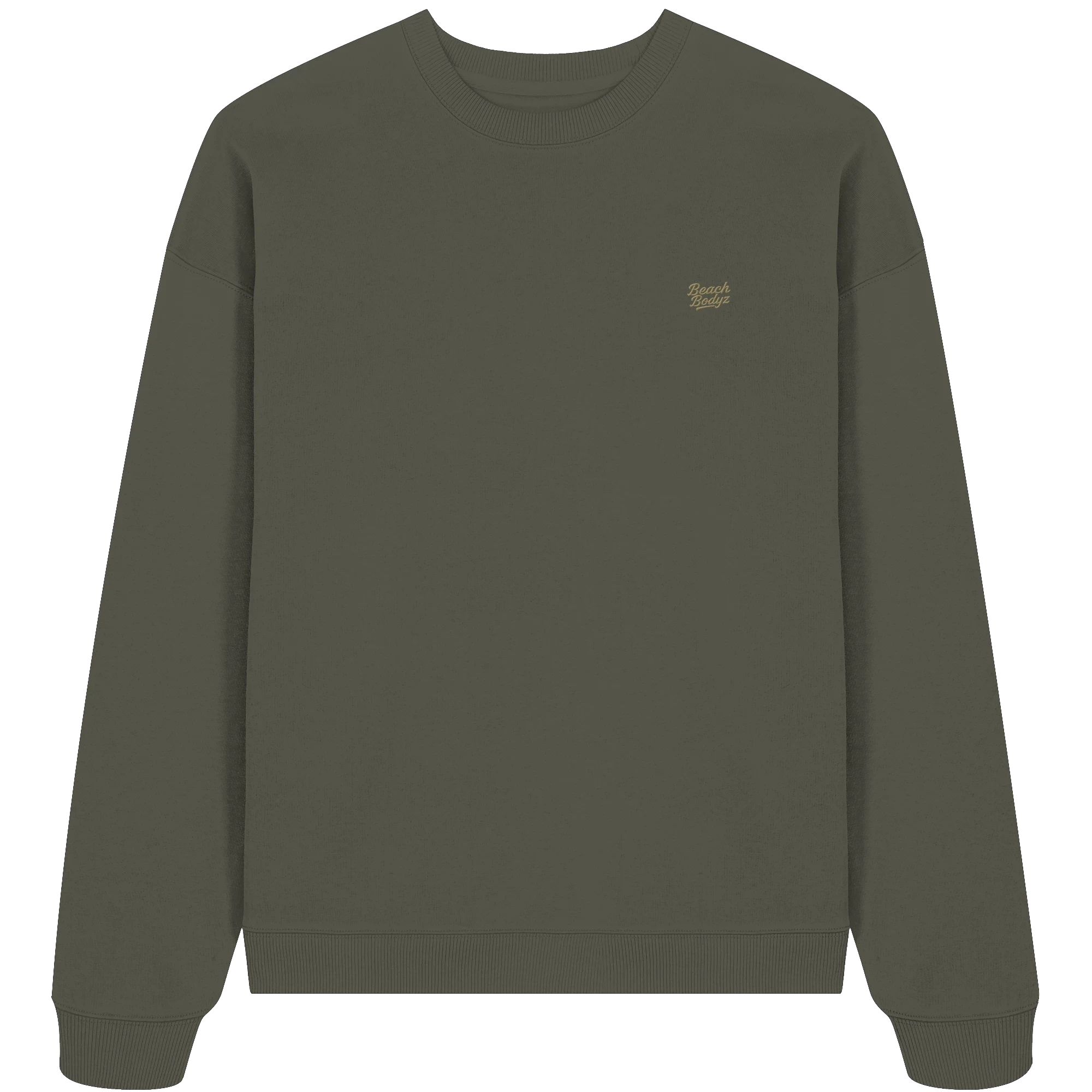 Authentic - Oversize Sweatshirt (Stick) - Alltagstauglich | - Khaki Front