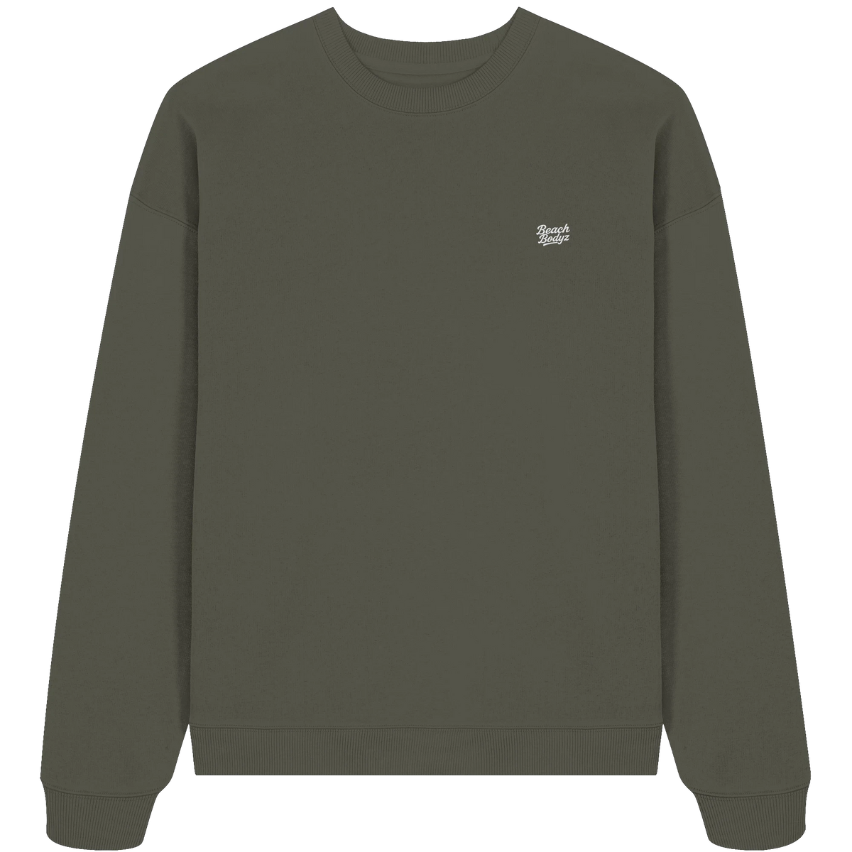 Signature Oversize Sweatshirt (Stick) | BeachBodyz® - Khaki Front