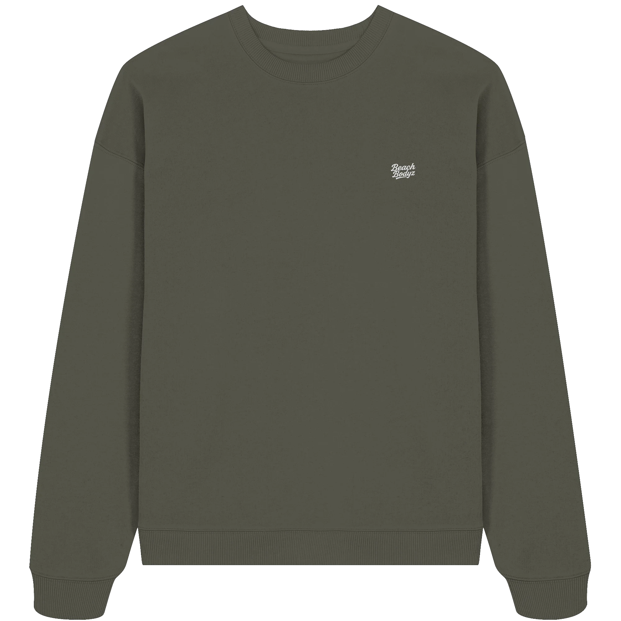Signature Oversize Sweatshirt (Stick) | BeachBodyz® - Khaki Front