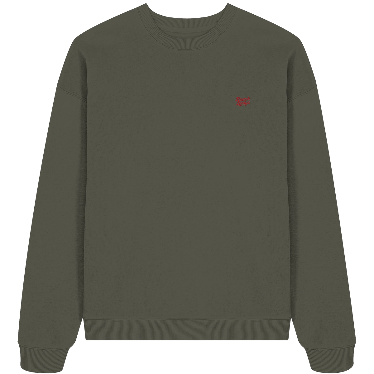 Power - Oversize Sweatshirt (Stick) | BeachBodyz® - Khaki Front