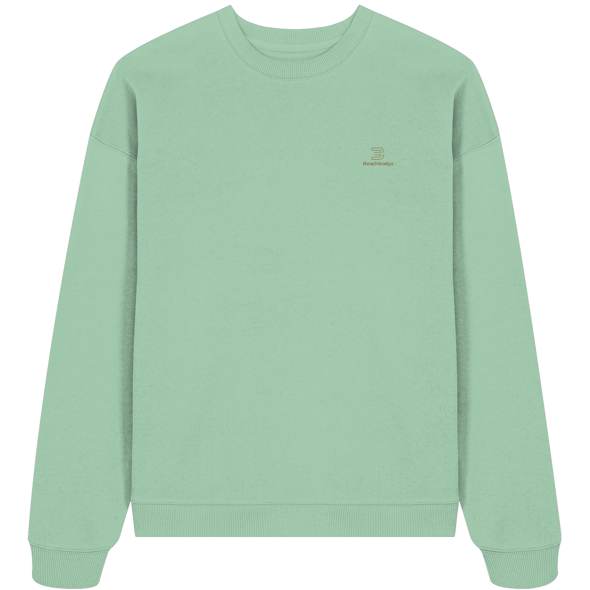 Silence - Oversize Sweatshirt (Stick) | BeachBodyz® - Misty Jade Front