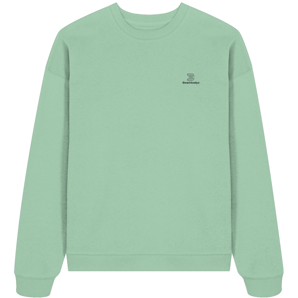 Standard Oversize Sweatshirt (Stick) | BeachBodyz® - Misty Jade Front